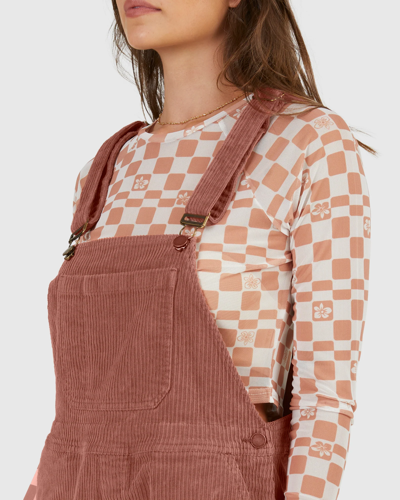 Womens Jana Cord Dungaree One Piece Outfit - Image 3