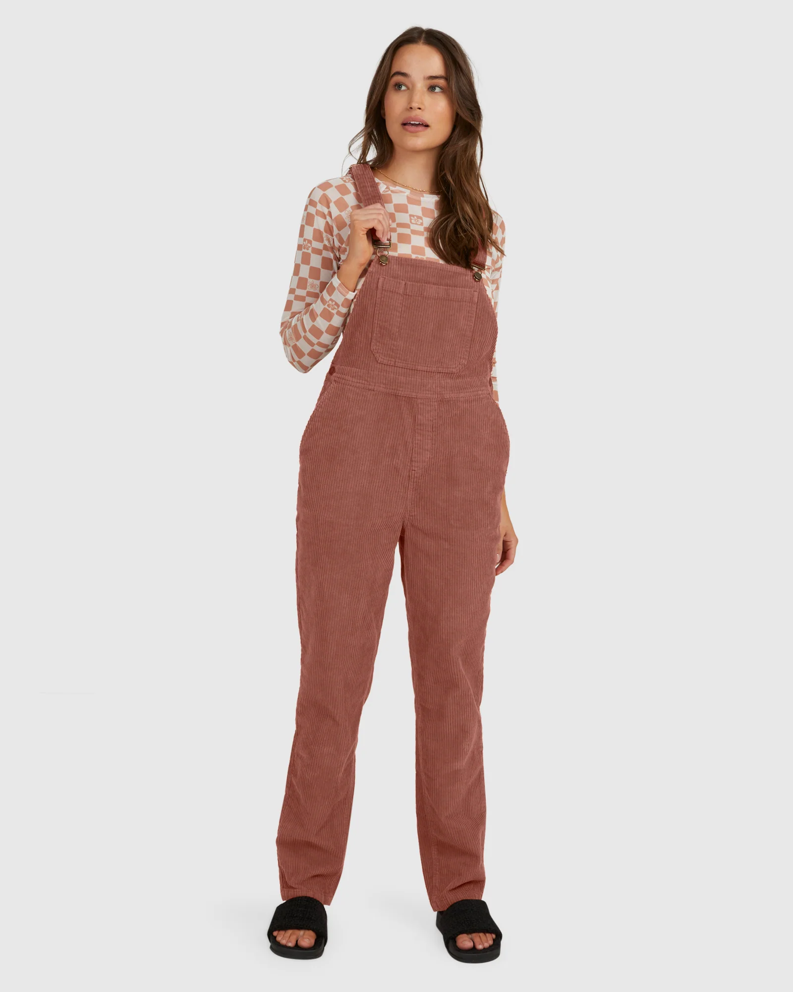 Womens Jana Cord Dungaree One Piece Outfit - Image 4