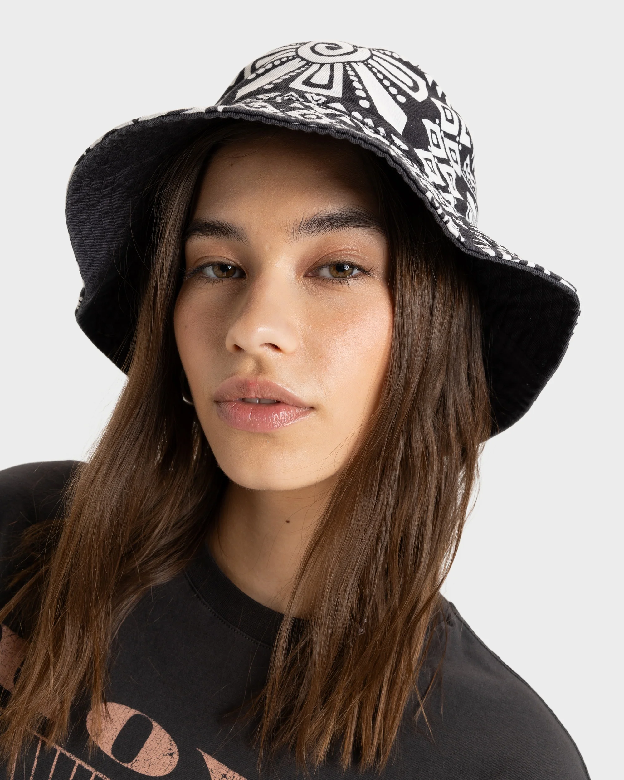 Womens Jasmine Paradise Reversible Bucket Hat - Image 2