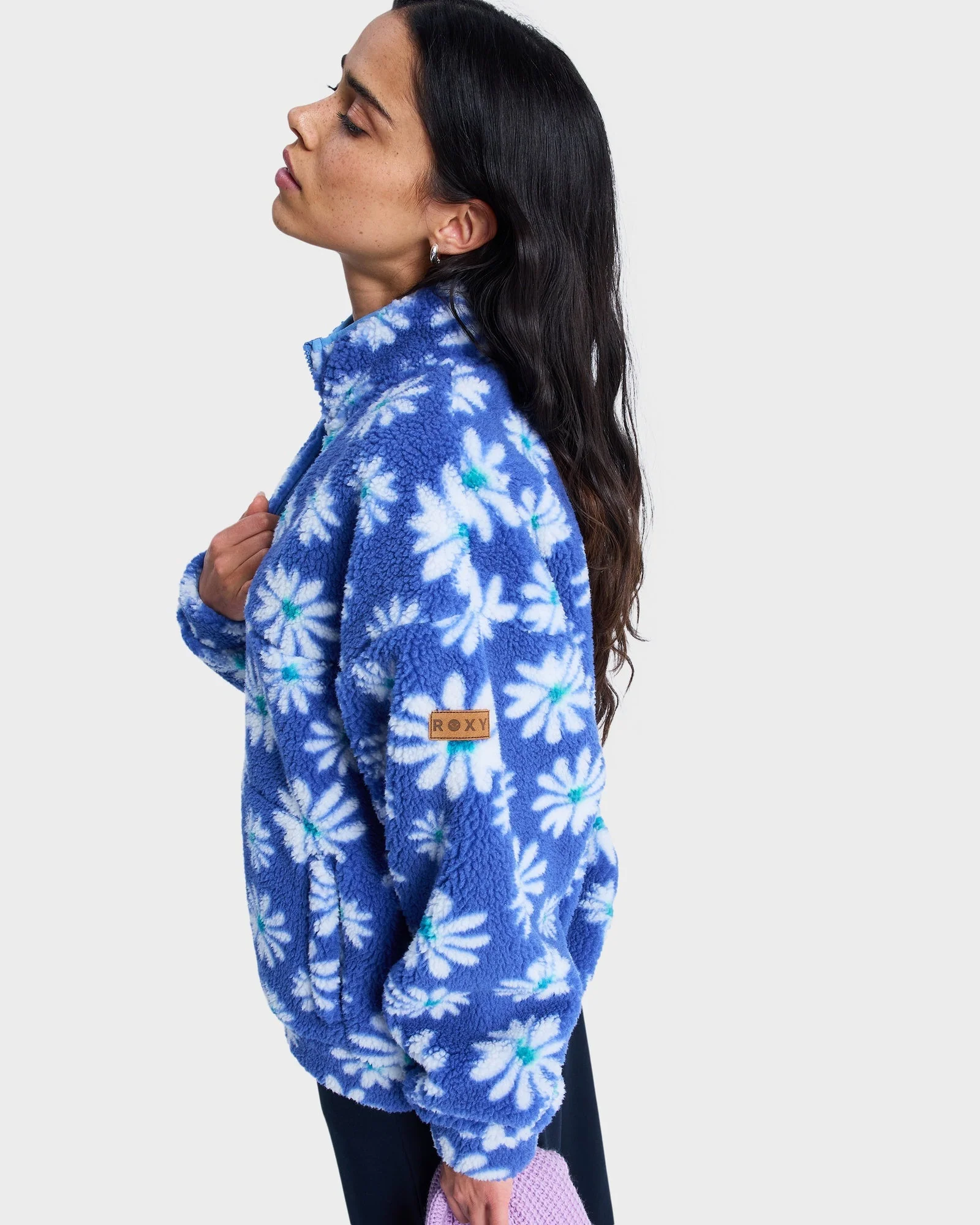 Womens Jive Talking Binded Half Zip Fleece Jumper - Image 3