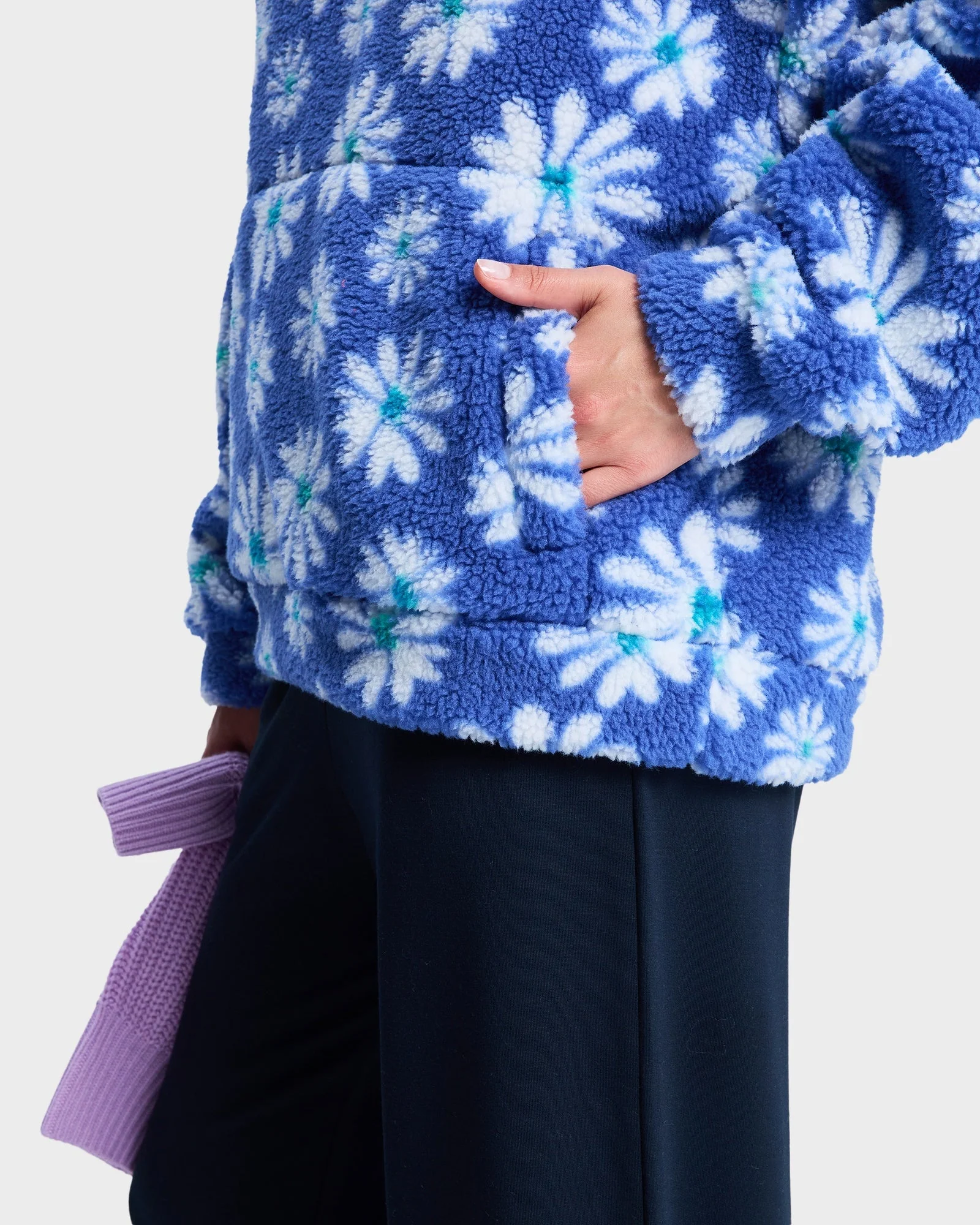 Womens Jive Talking Binded Half Zip Fleece Jumper - Image 6
