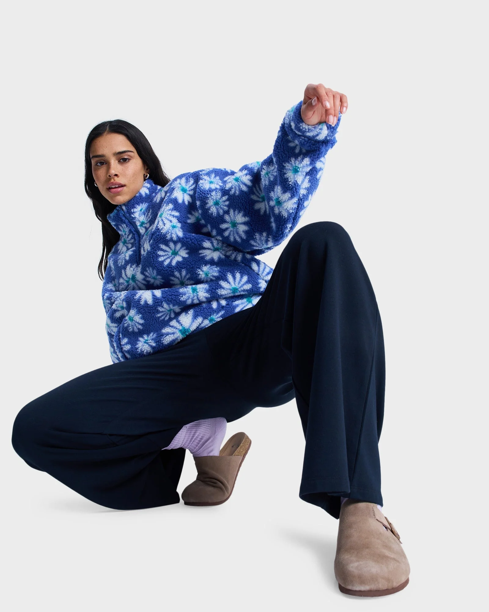Womens Jive Talking Binded Half Zip Fleece Jumper - Image 8