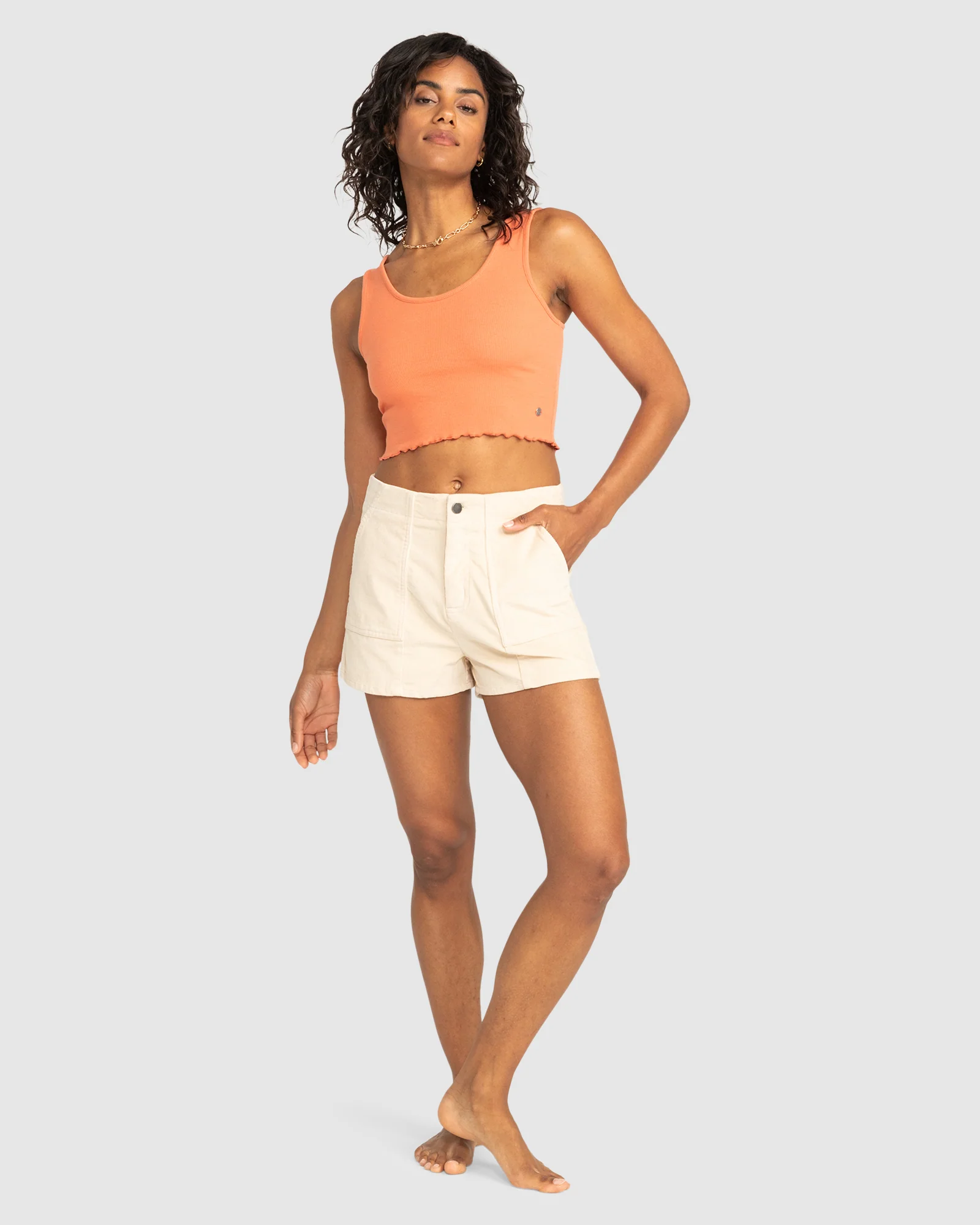 Womens Keep It Wavy Ribbed Tank Top - Image 5
