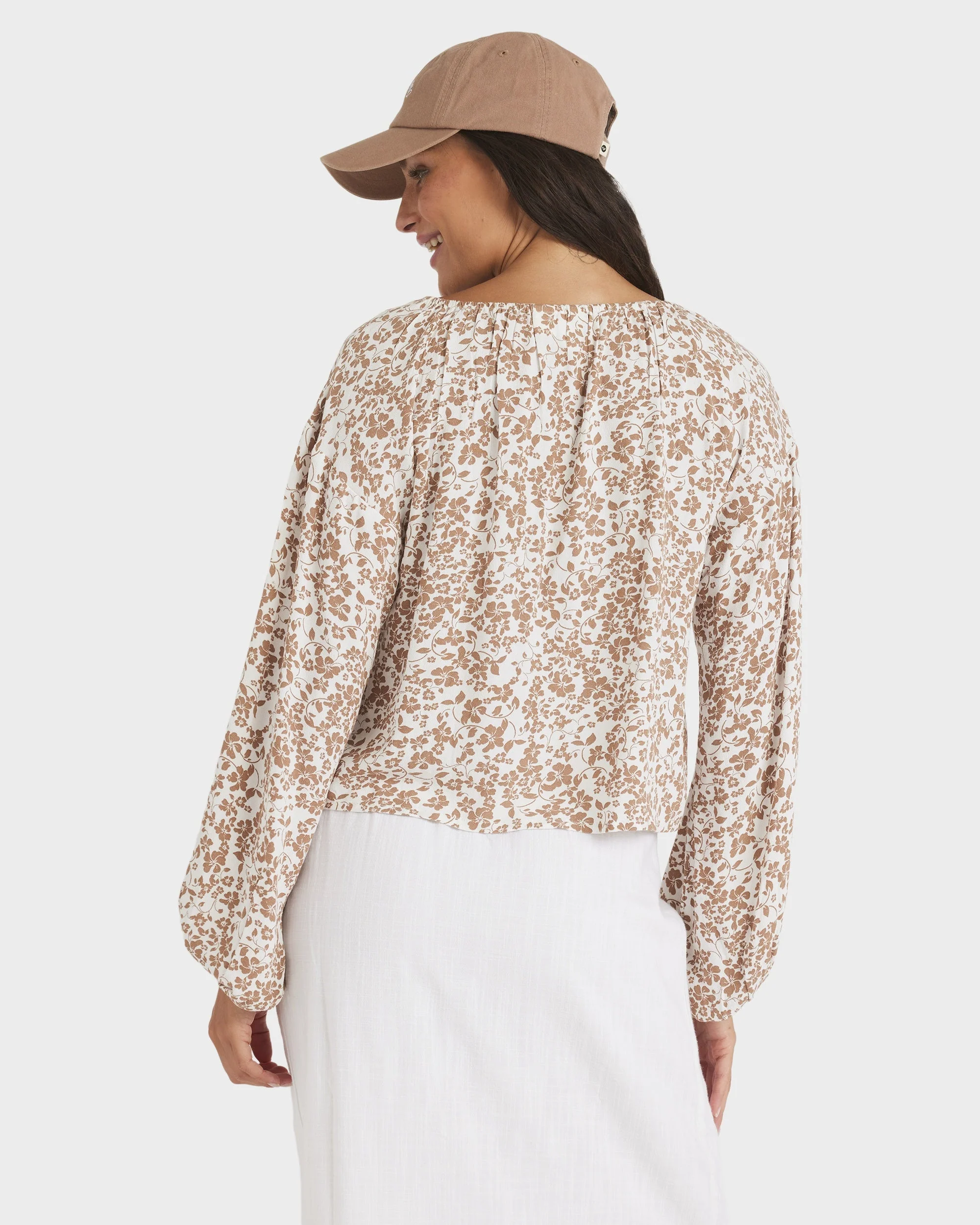 Womens Kerlina Tie Top Long Sleeve Shirt - Image 3