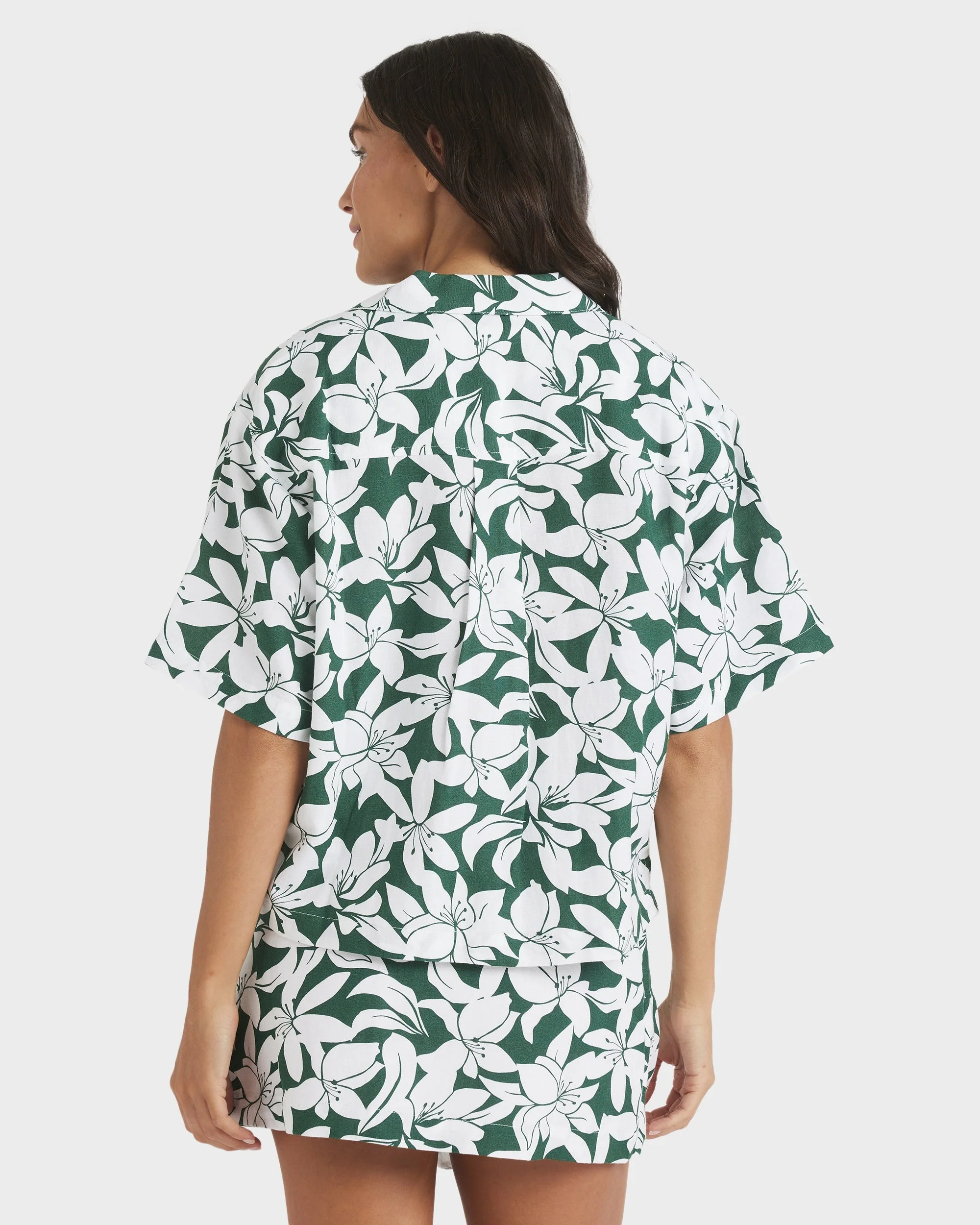 Womens Khloe Salty Water Short Sleeve Shirt - Image 3