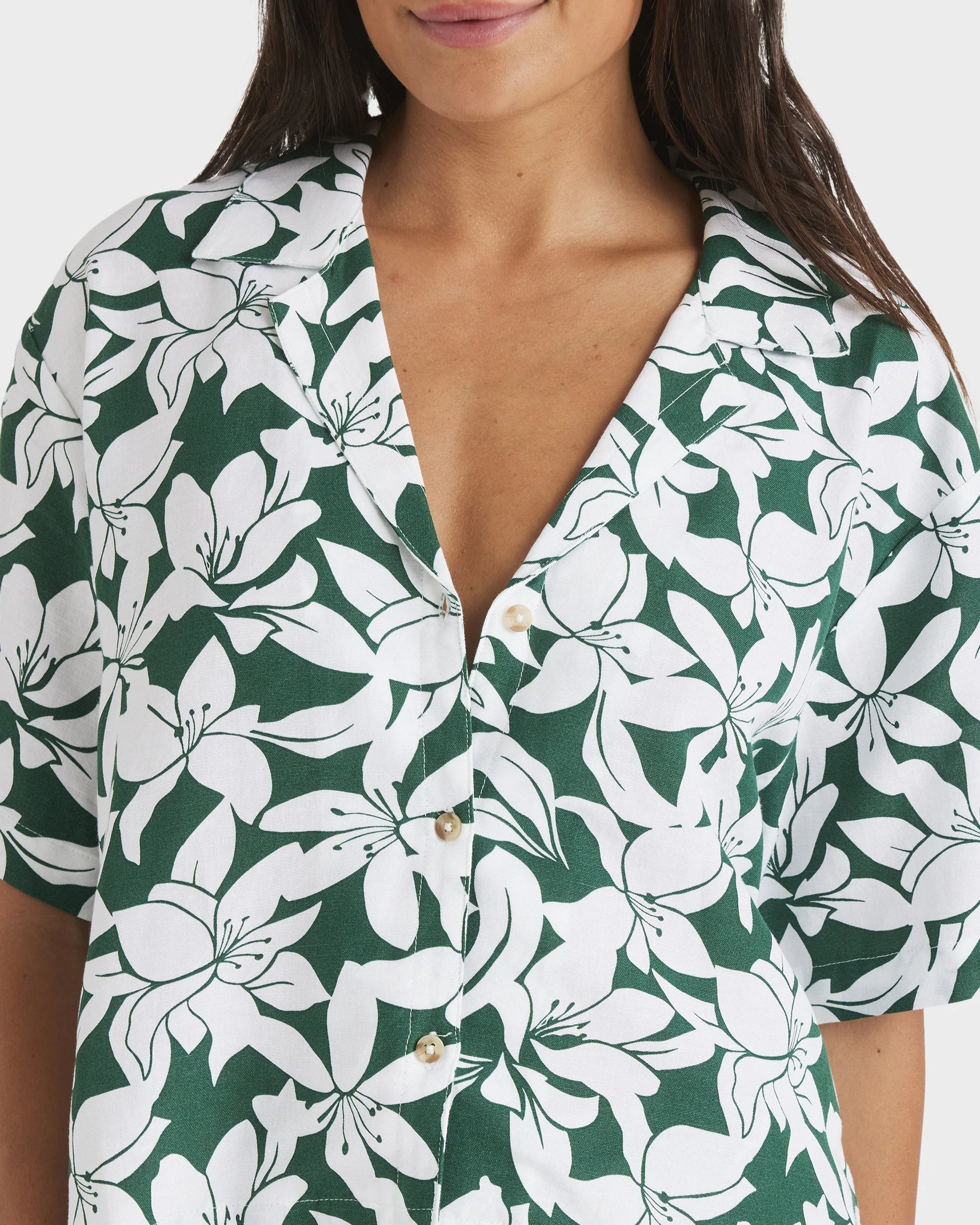 Womens Khloe Salty Water Short Sleeve Shirt - Image 4