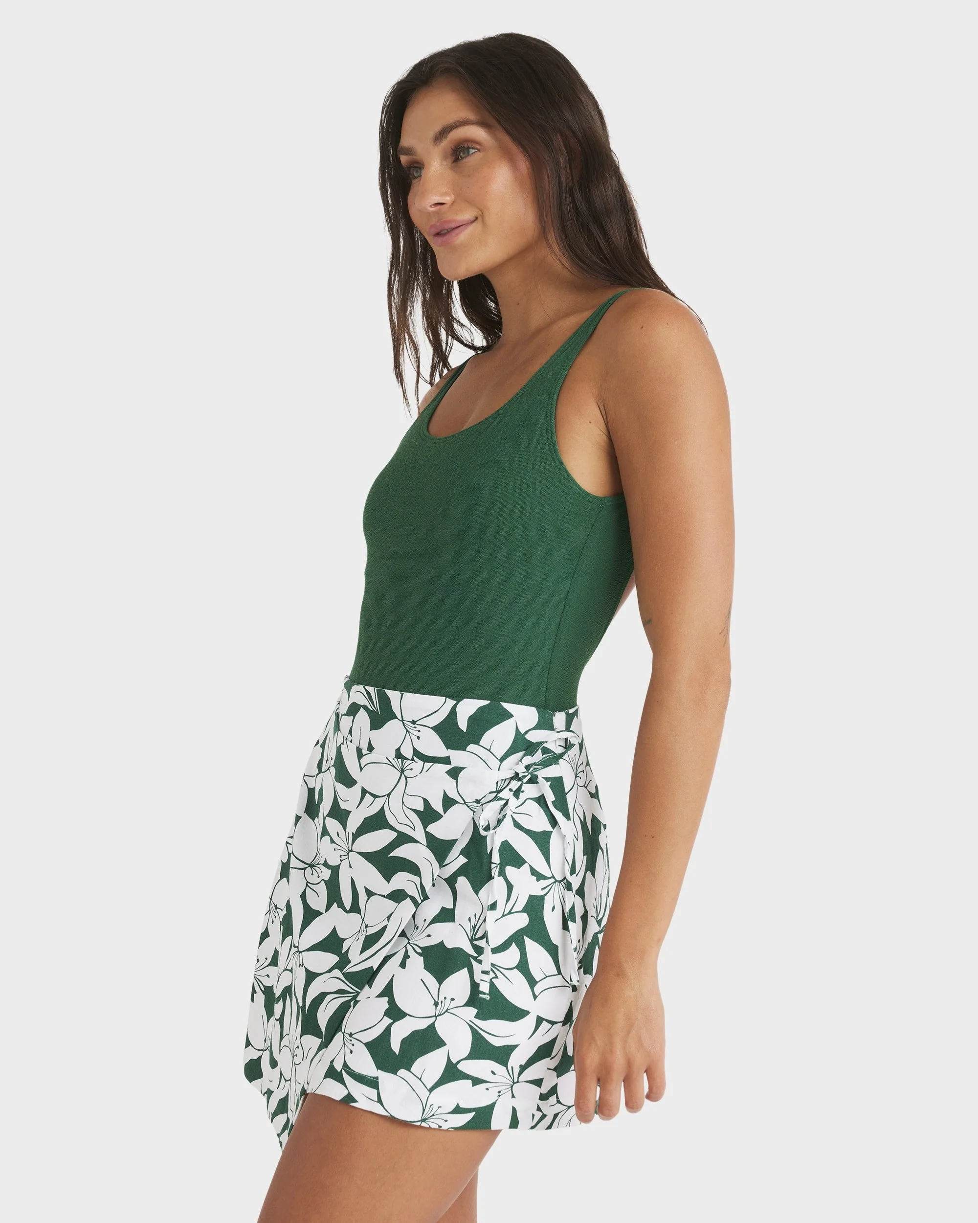Womens Khloe Wrap Mini Skirt - Image 2
