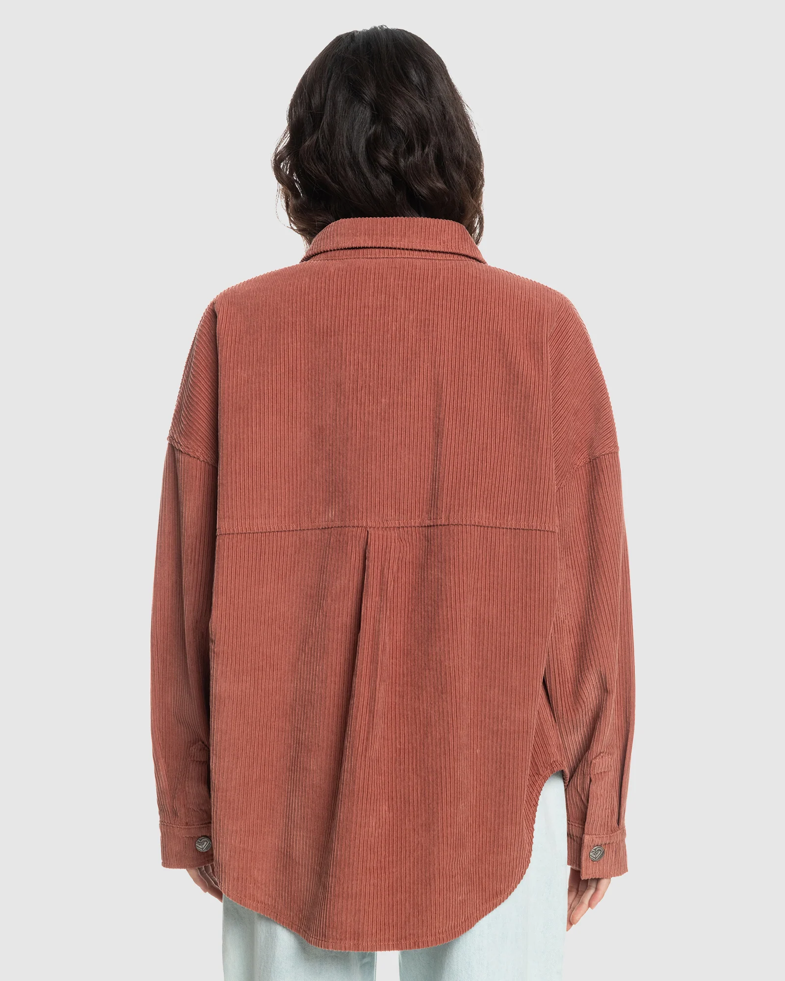 Womens Kick Back Washed Long Sleeve Shirt - Image 3