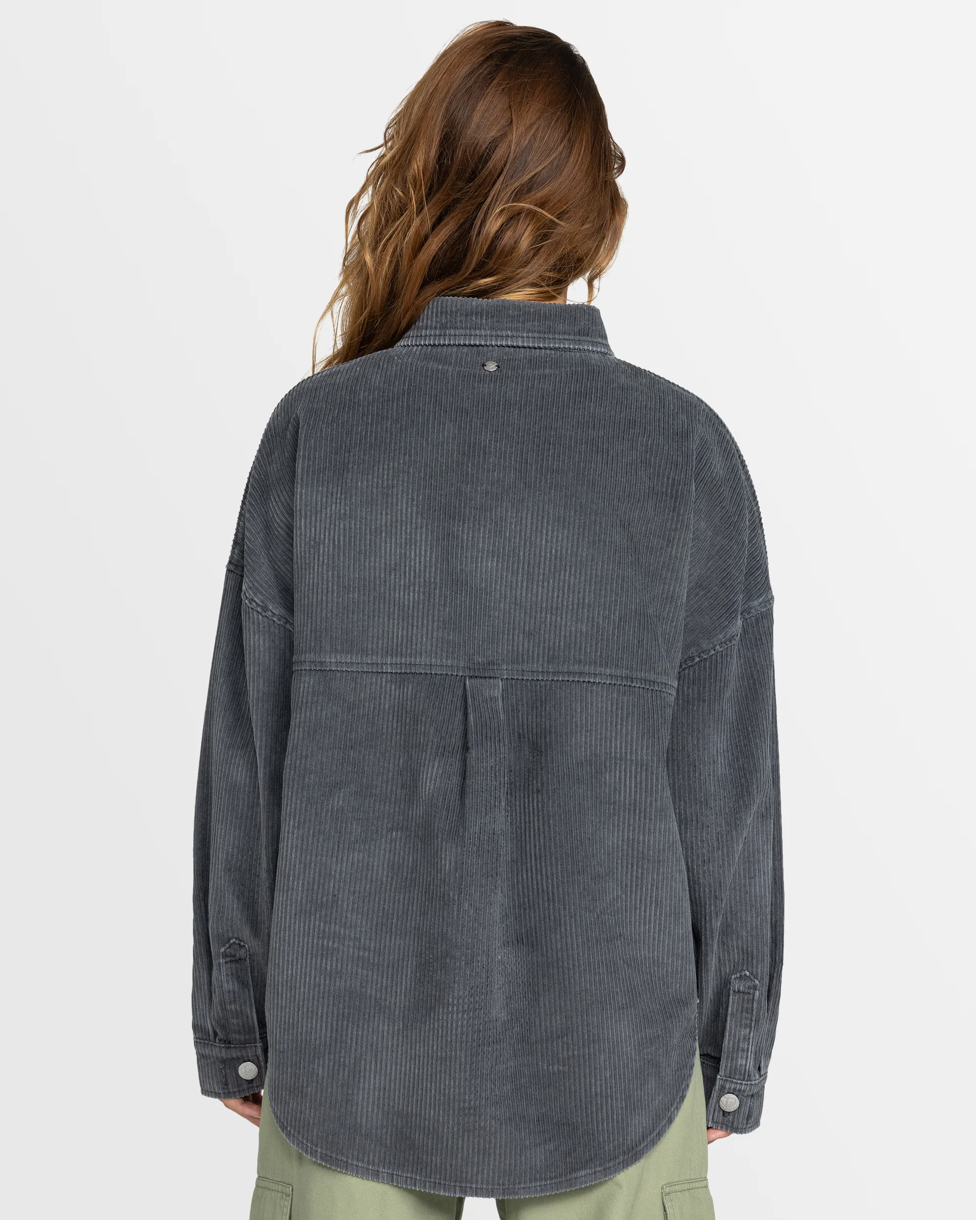 Womens Kick Back Corduroy Shacket - Image 3