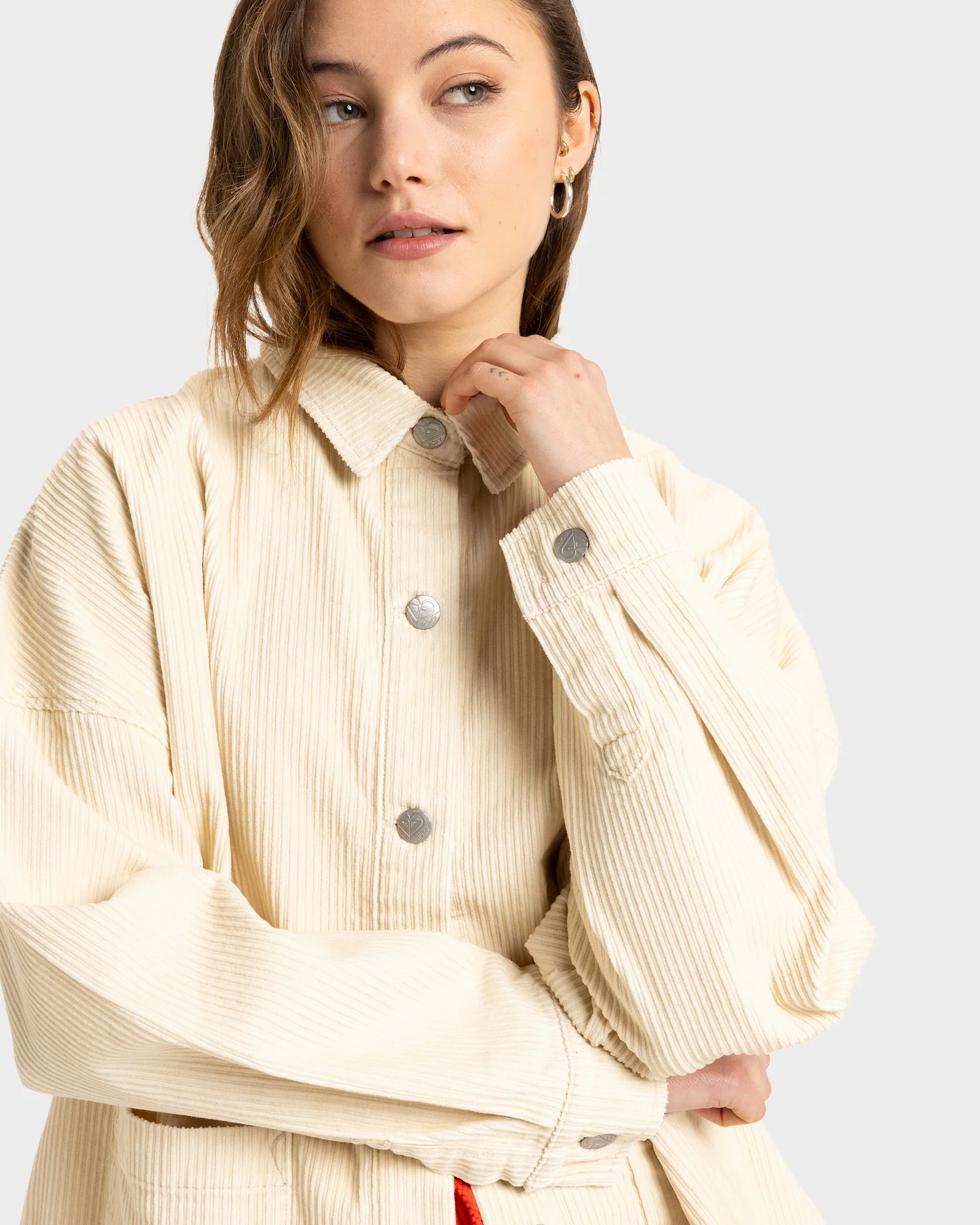 Womens Kick Back Washed Cord Top - Image 4