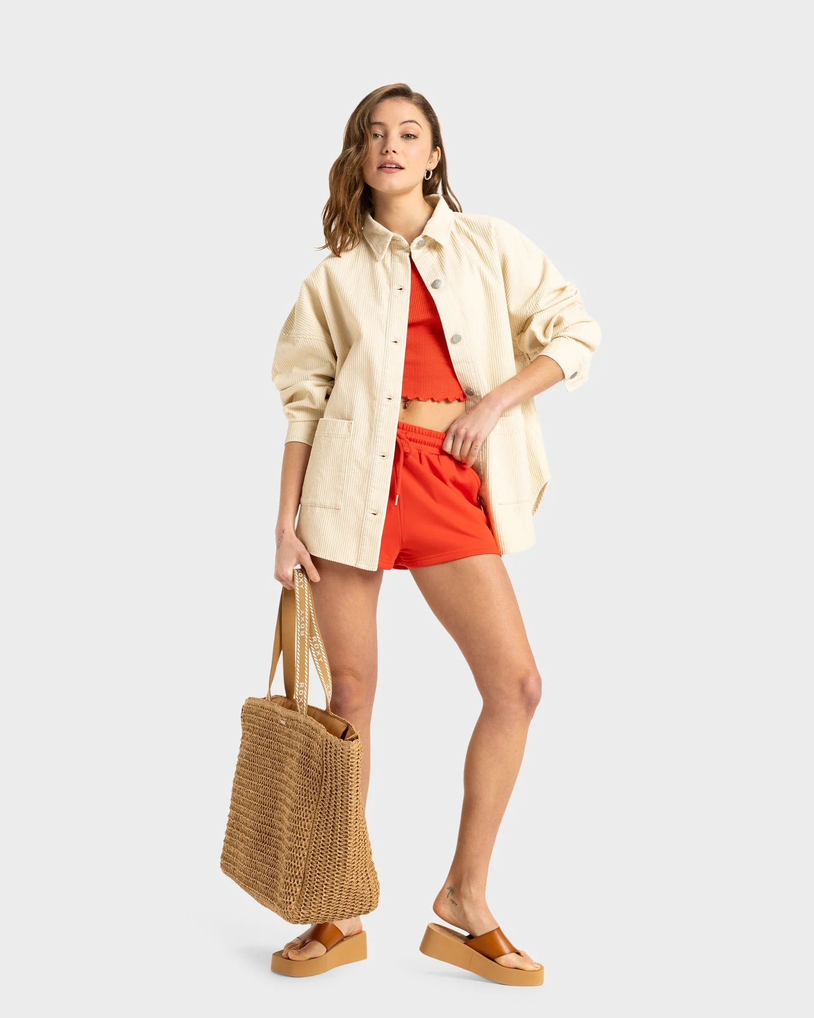 Womens Kick Back Washed Cord Top - Image 6