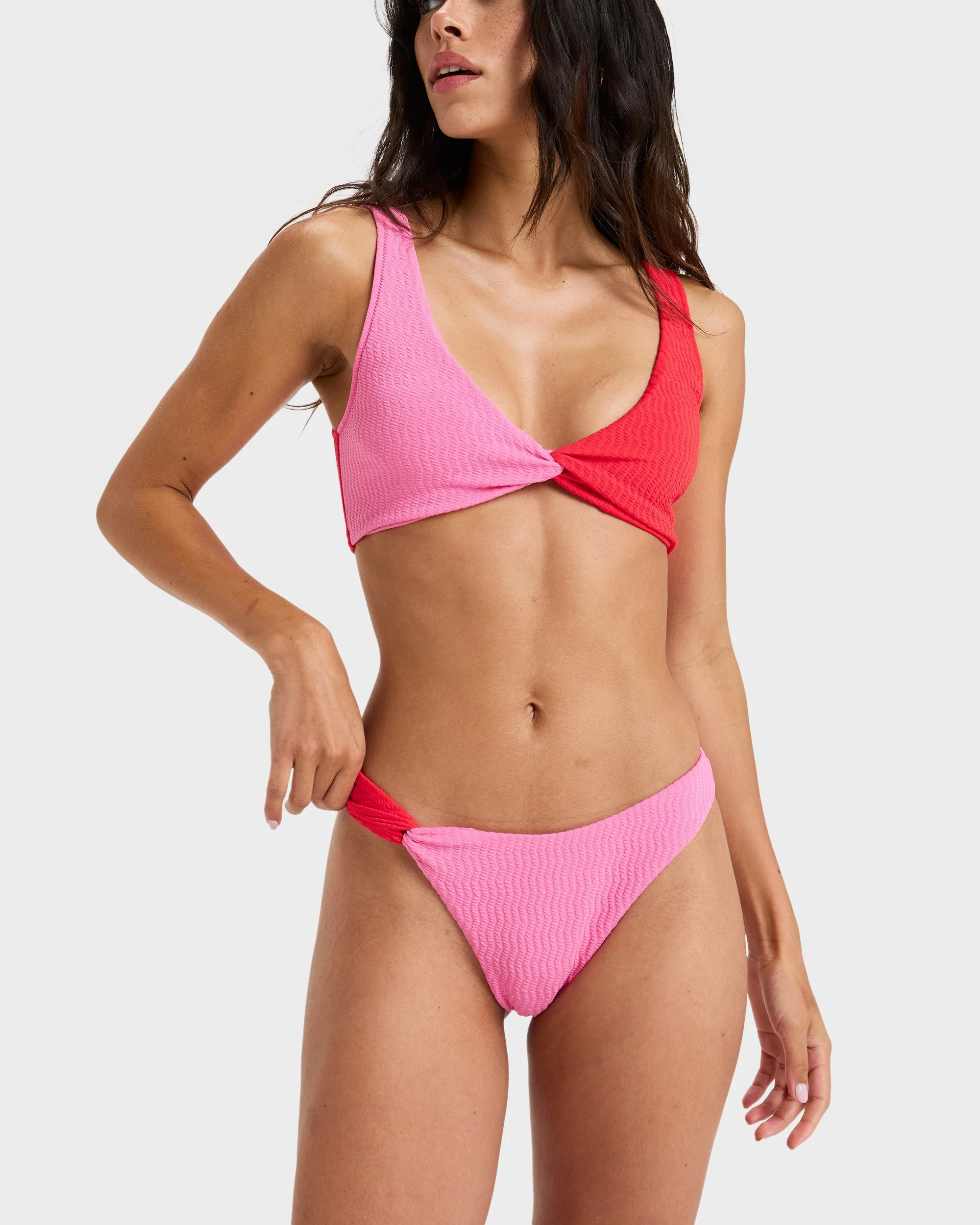 Womens Lagos High leg Cheeky Bikini Bottom - Image 2