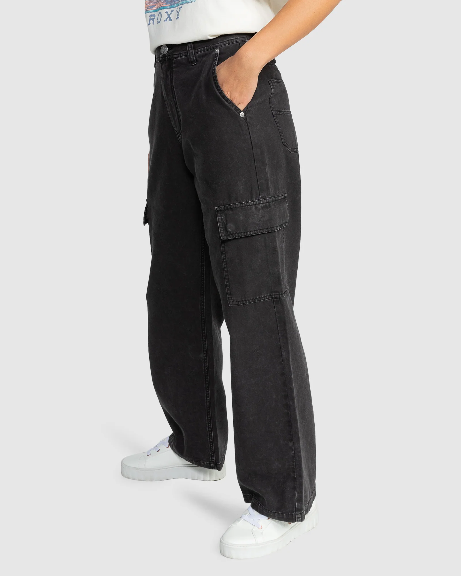 Womens Left Again Cargo Trousers - Image 2
