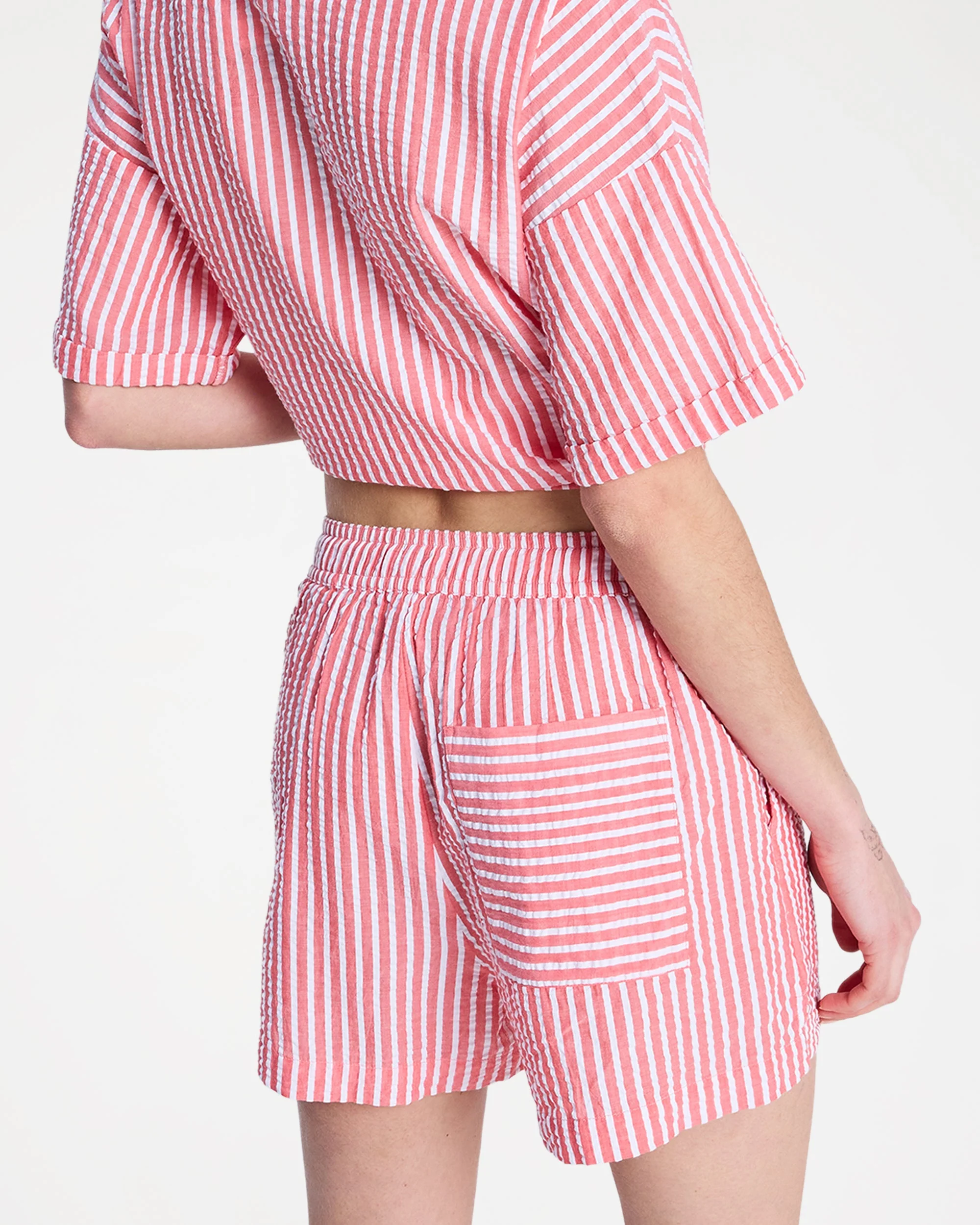 Womens Lekeito Break High Stripe Beach Shorts - Image 4