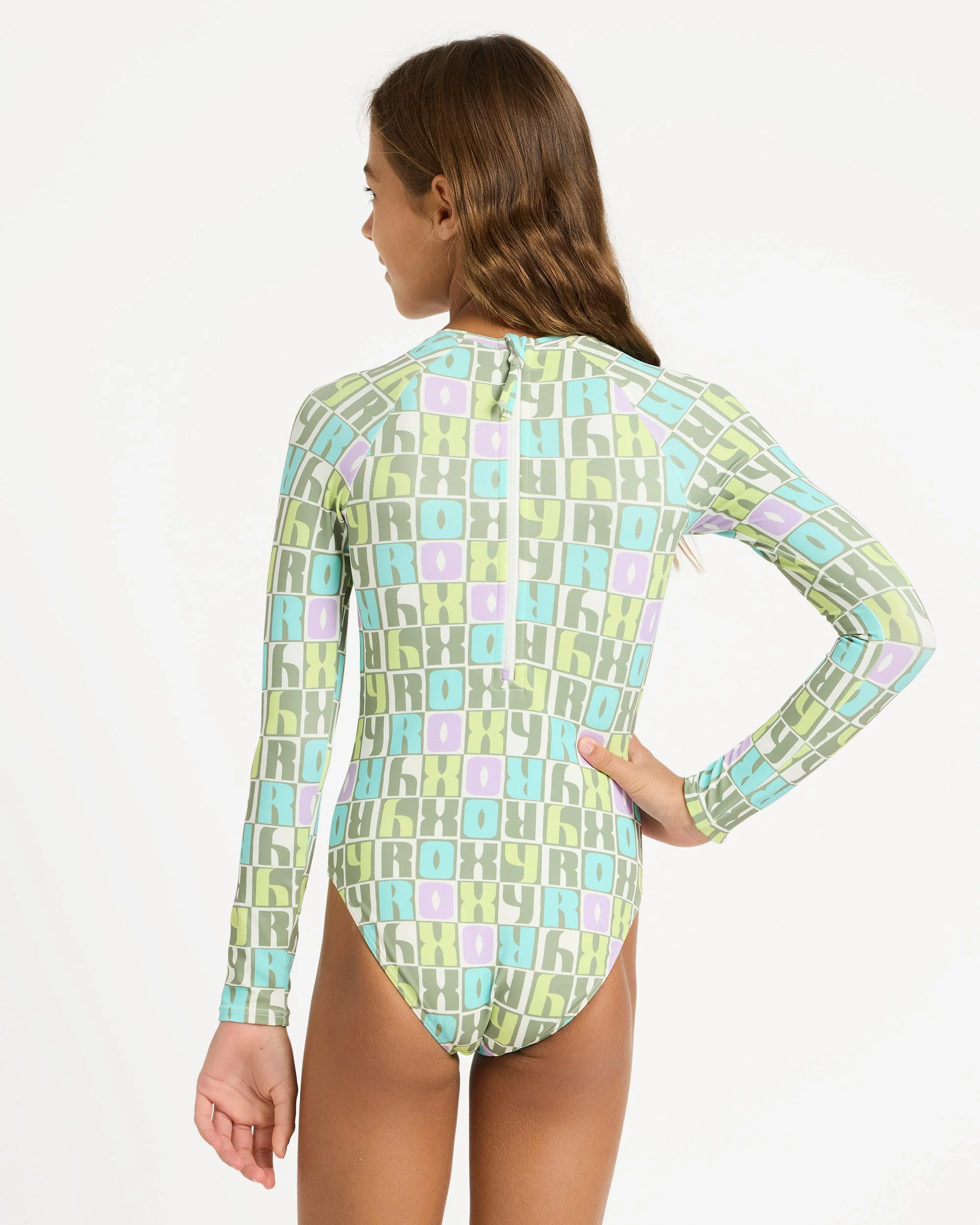 Girls 6-16 Letter Up Rash Vest - Image 2