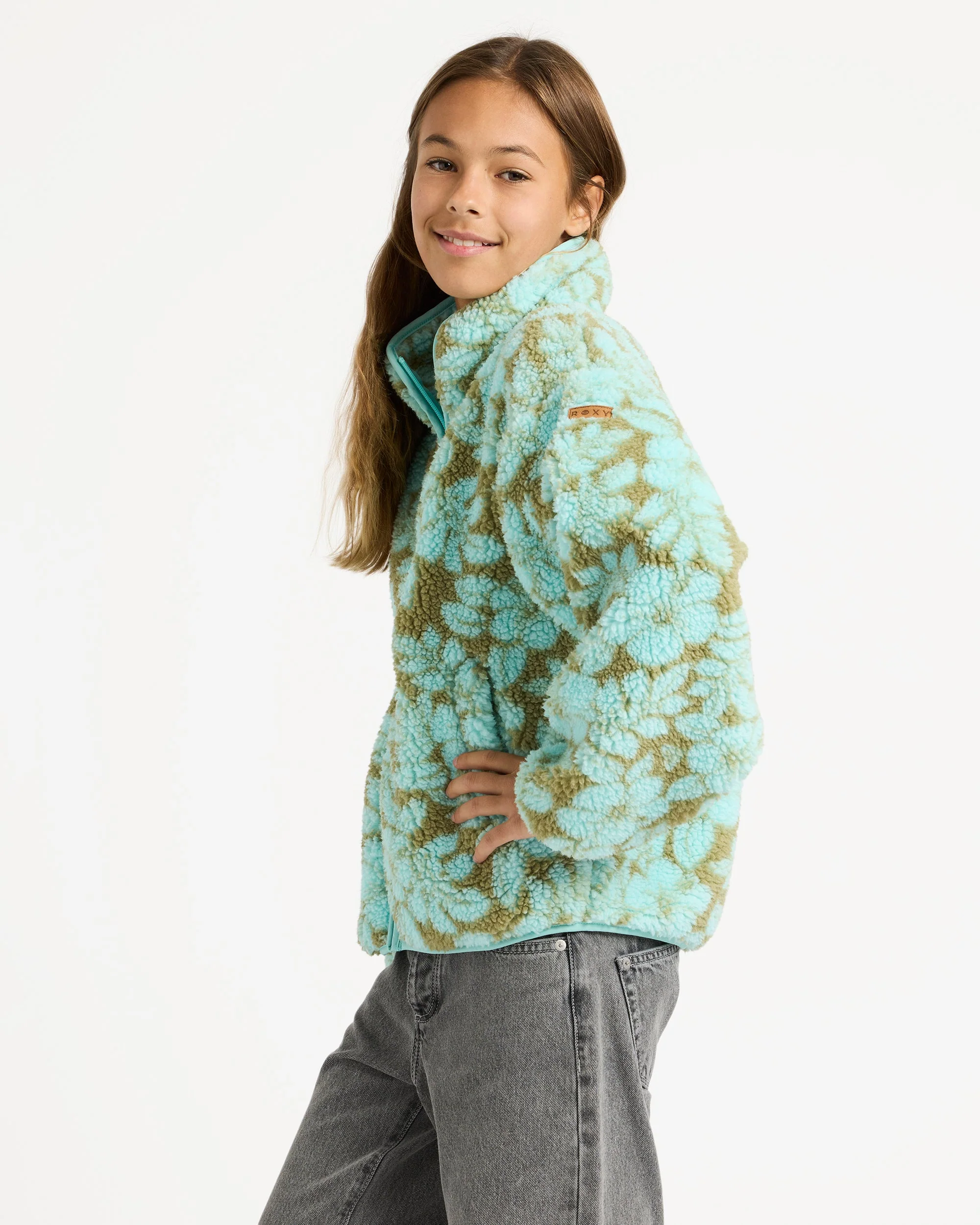Girls 4-16 Like Electricity Fleece Jacket - Image 3