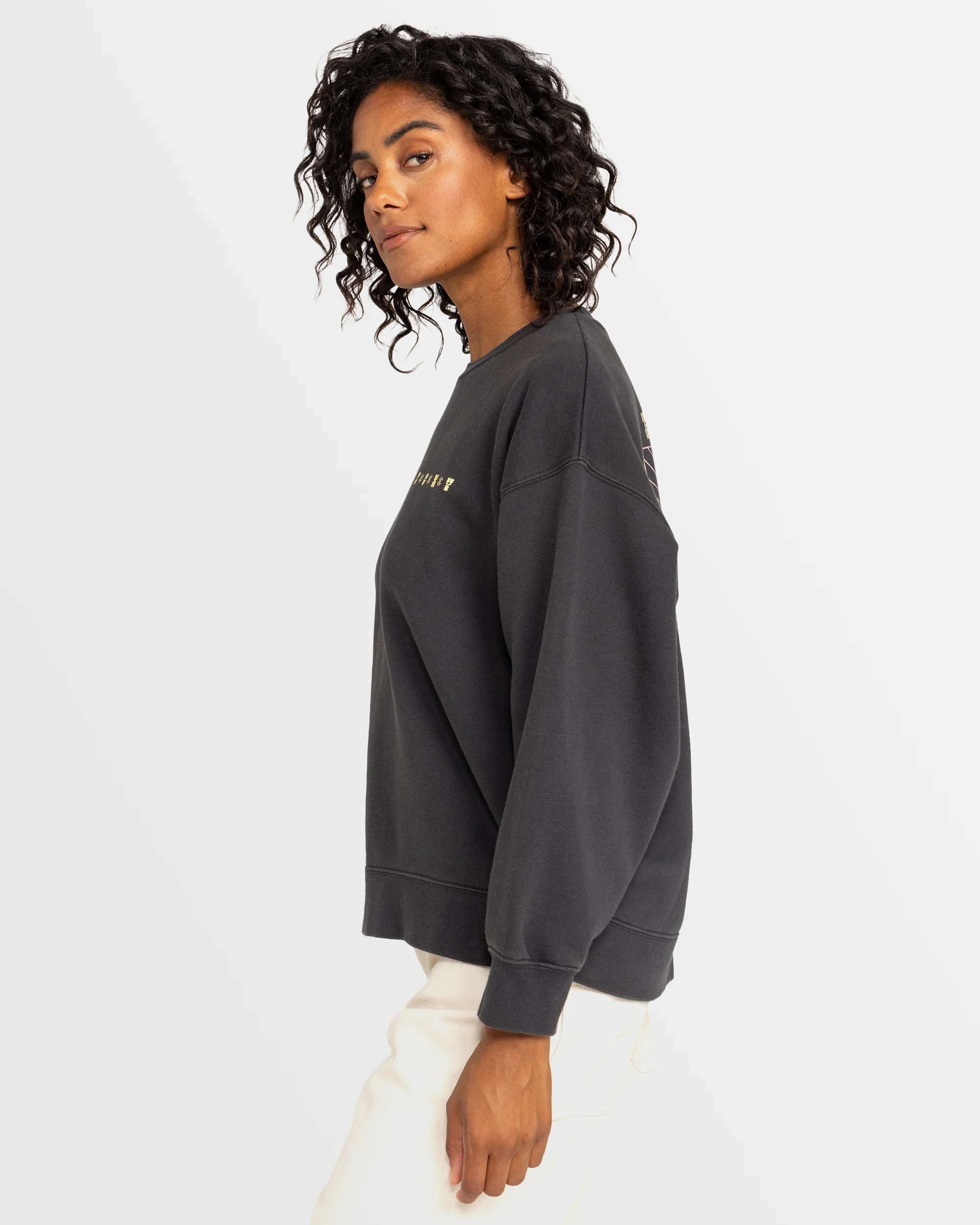 Womens Line Up Pullover Sweatshirt - Image 2