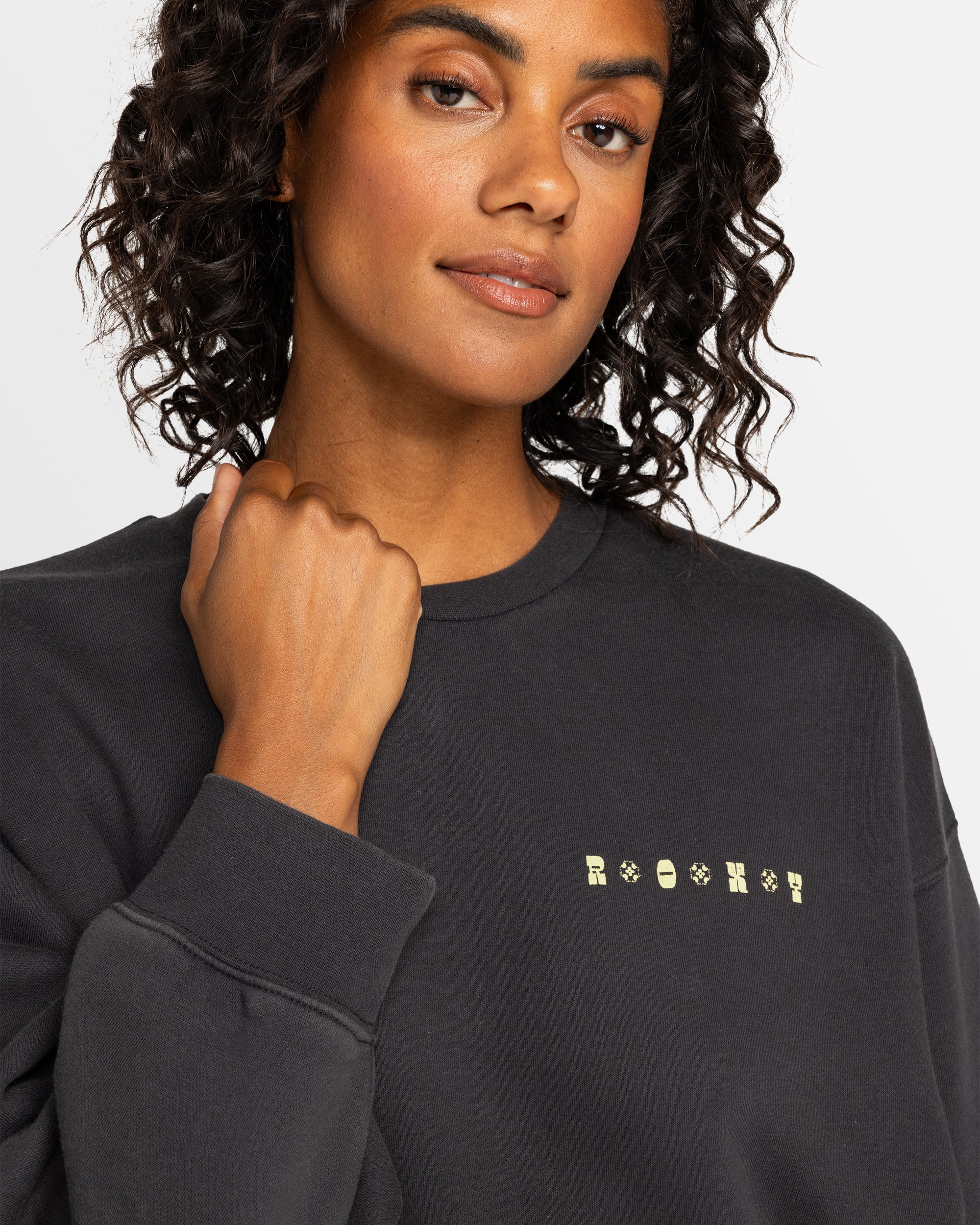 Womens Line Up Pullover Sweatshirt - Image 4