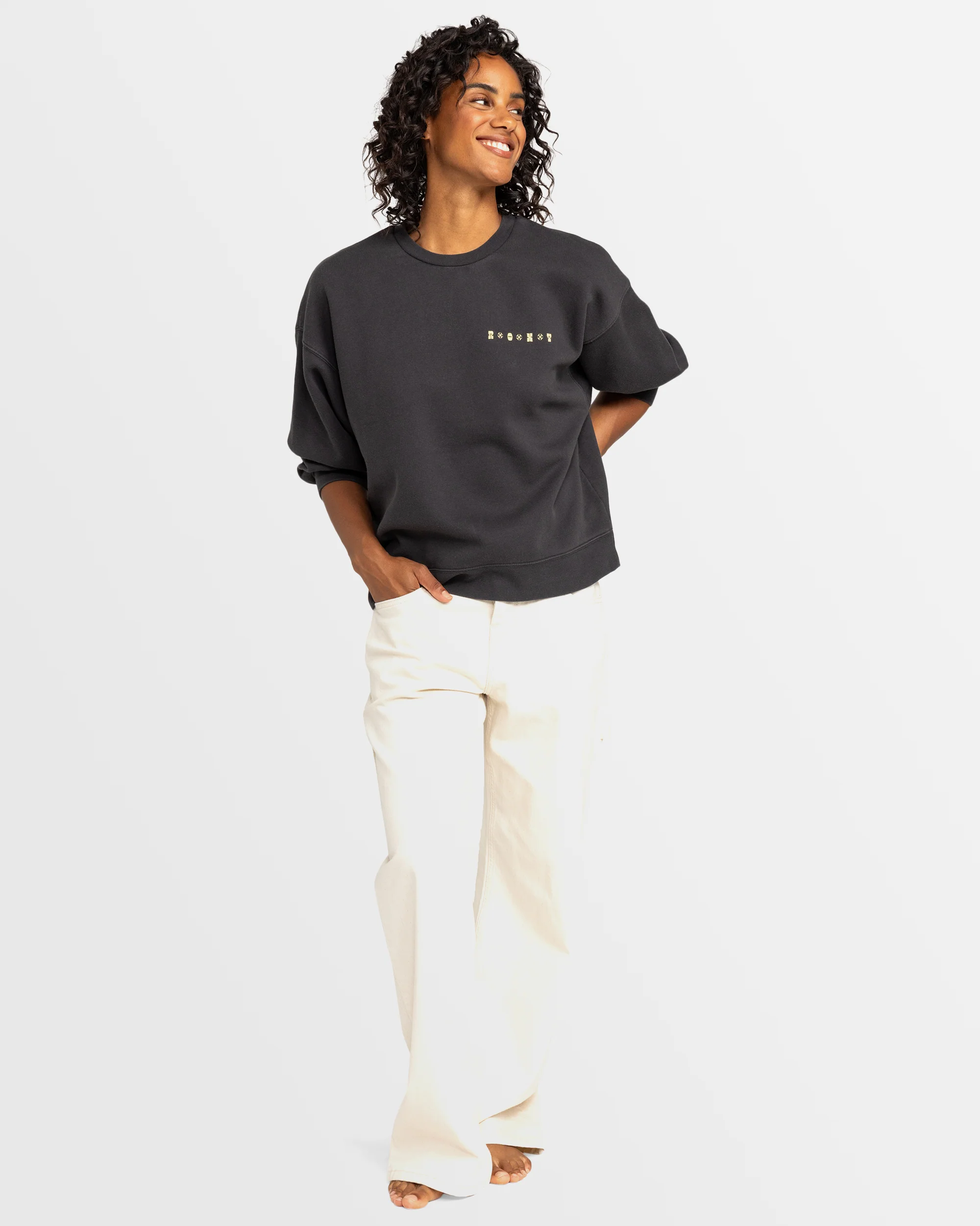 Womens Line Up Pullover Sweatshirt - Image 5