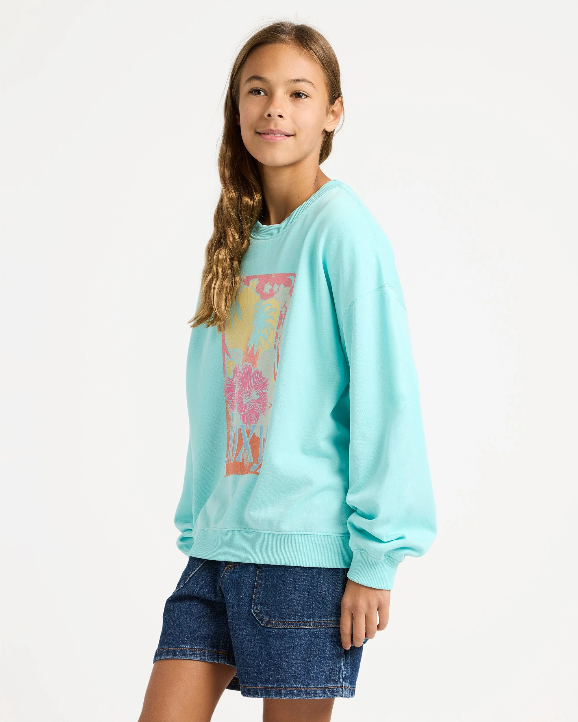 Girls 4-16 Lineup Crew Neck - Image 3