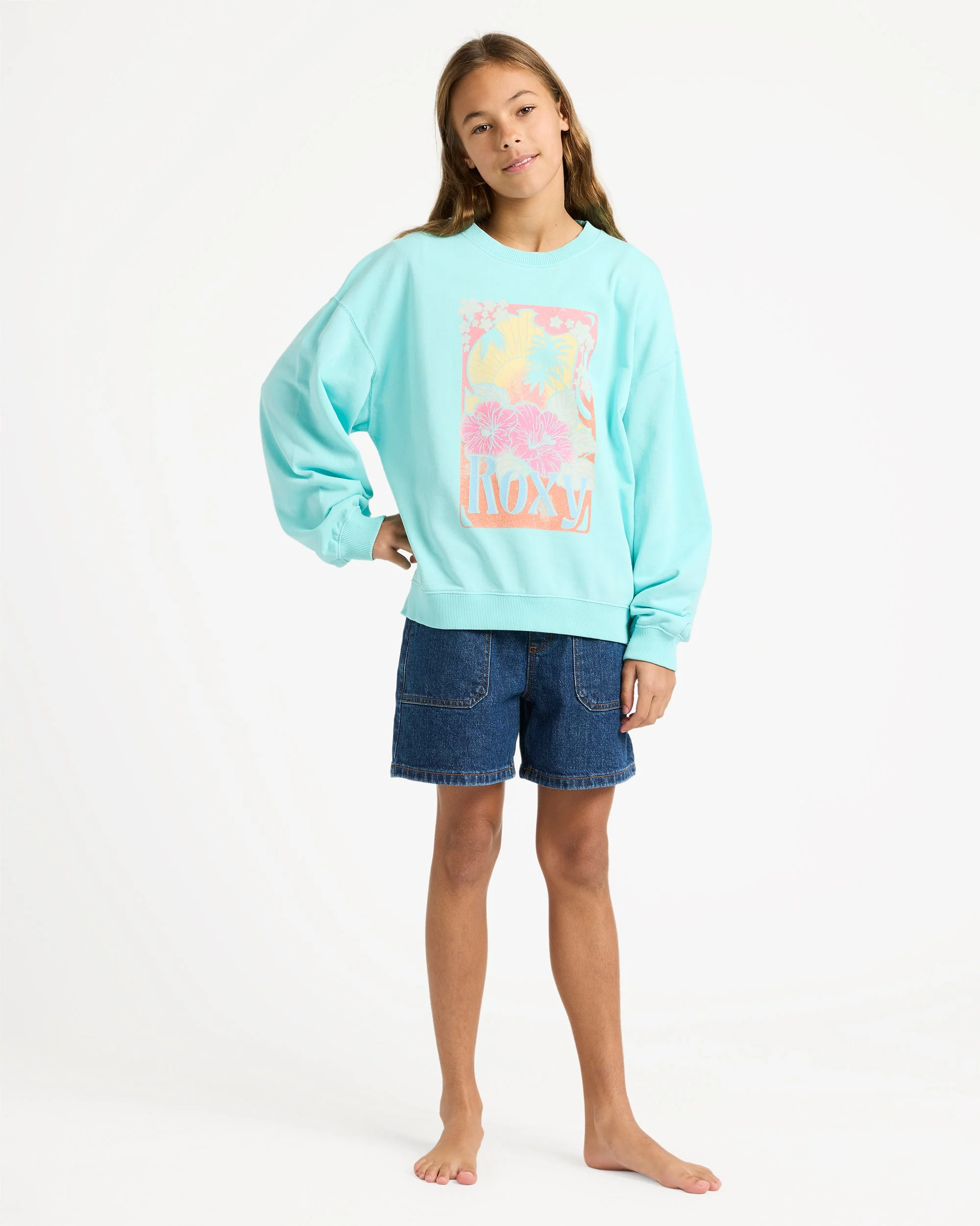 Girls 4-16 Lineup Crew Neck - Image 5