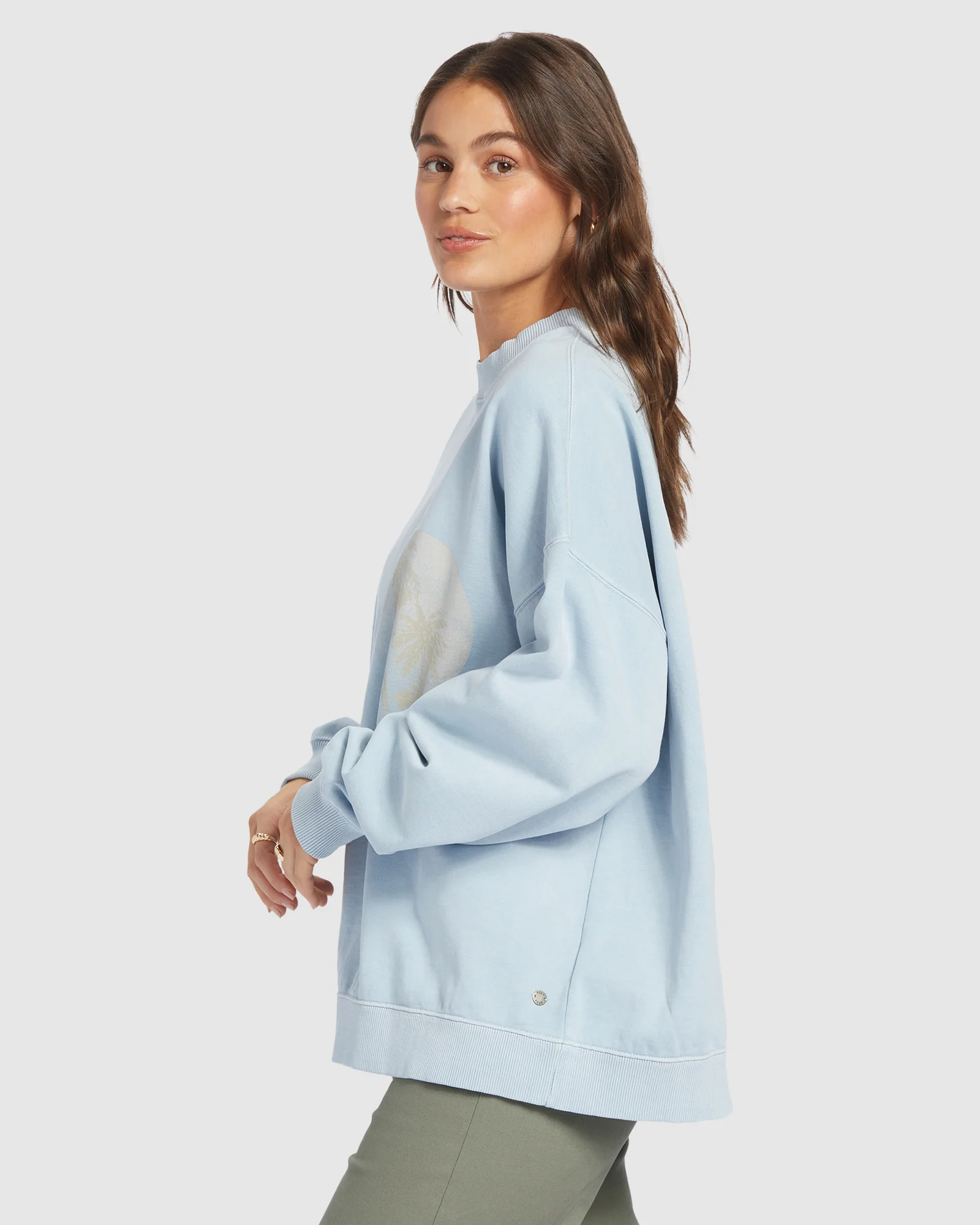 Womens Lineup Oversized Crew A Sweatshirt - Image 2