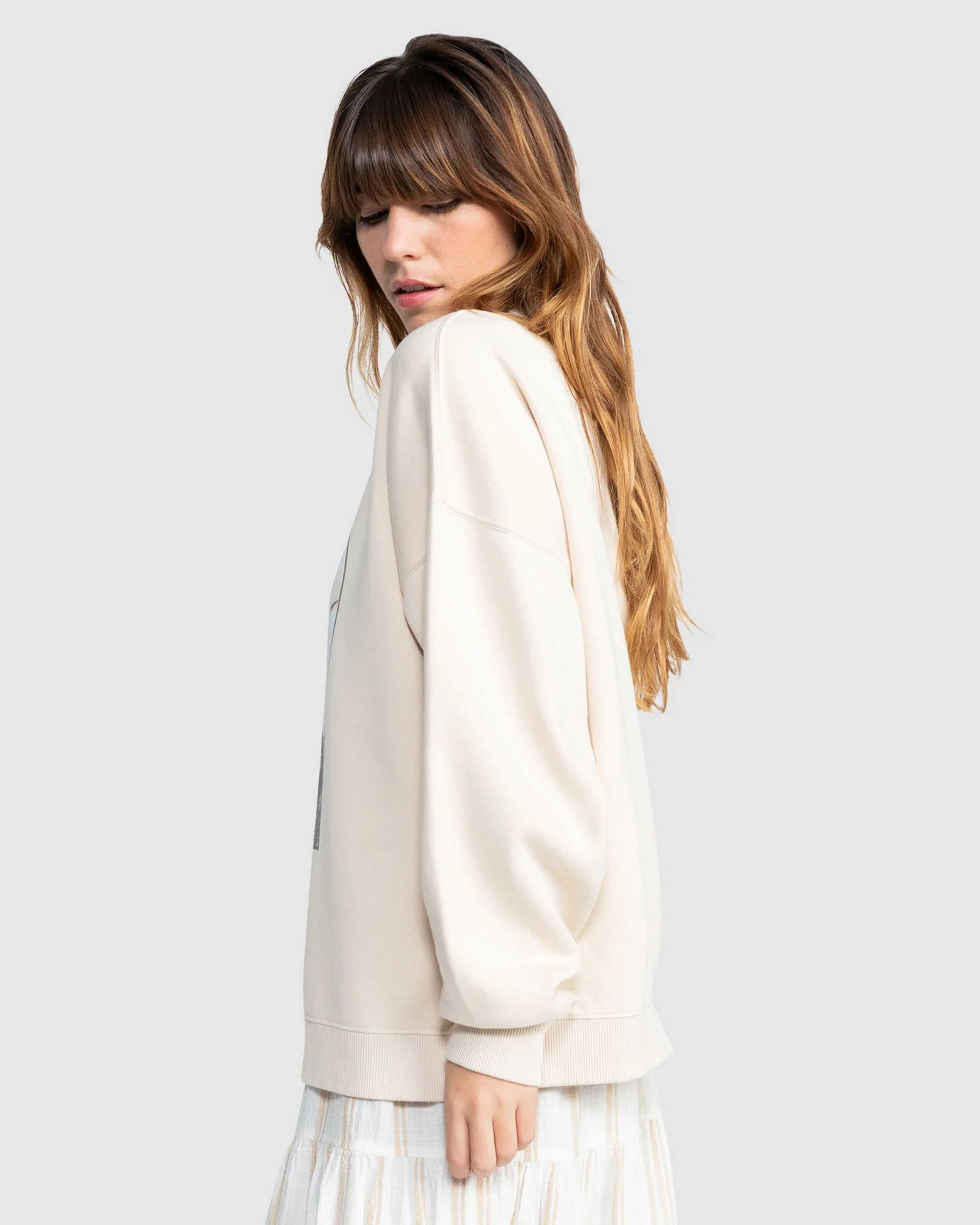 Womens Lineup Oversized Pullover Sweatshirt - Image 2