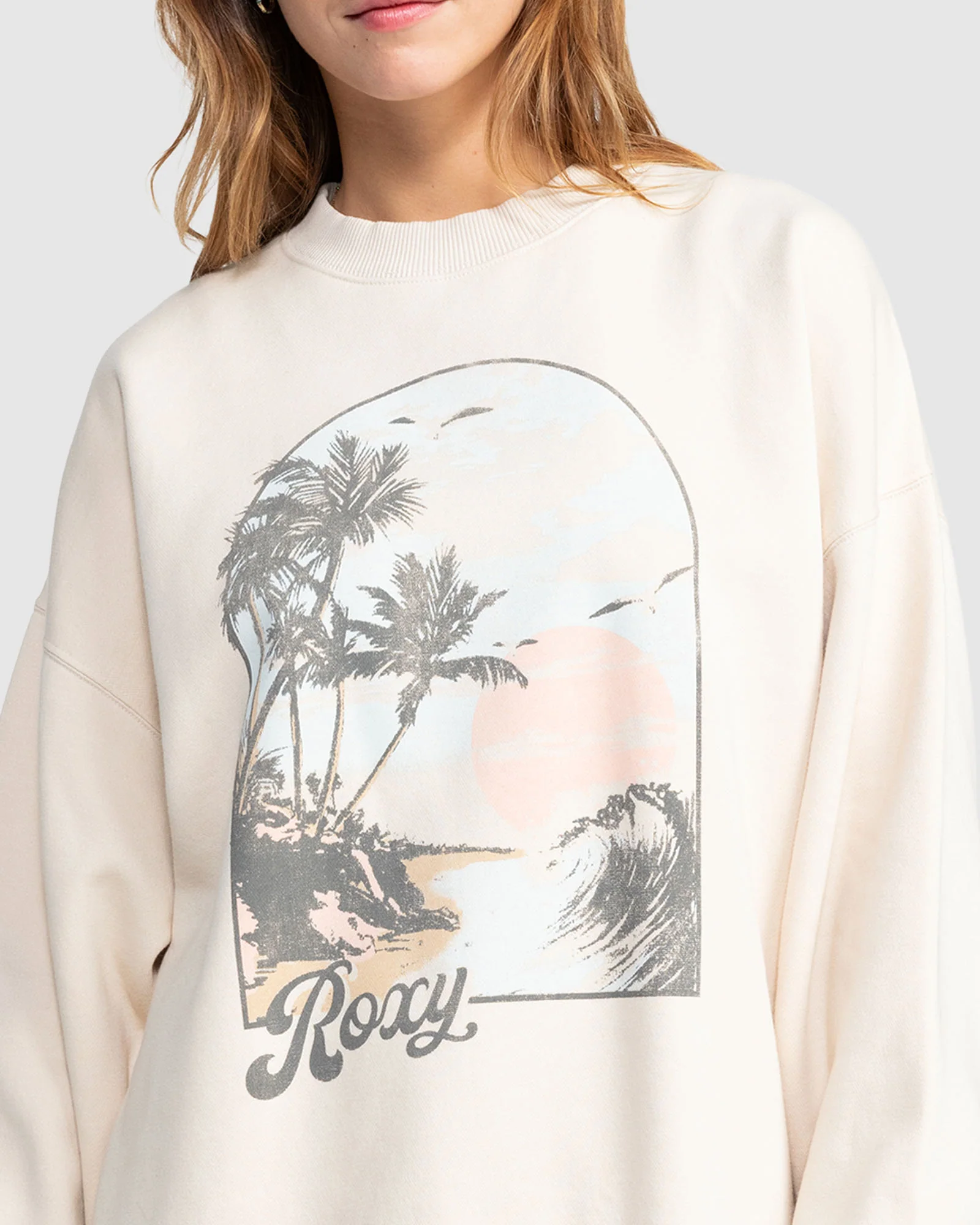 Womens Lineup Oversized Pullover Sweatshirt - Image 4