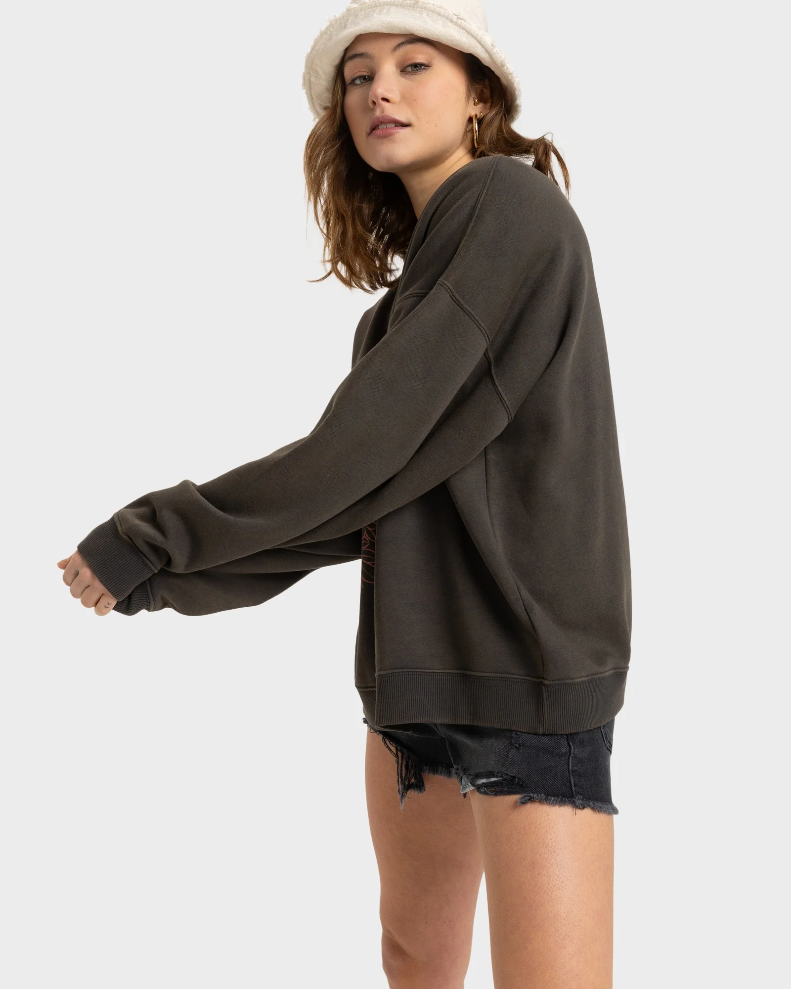 Womens Lineup Oversized Crew Neck - Image 2