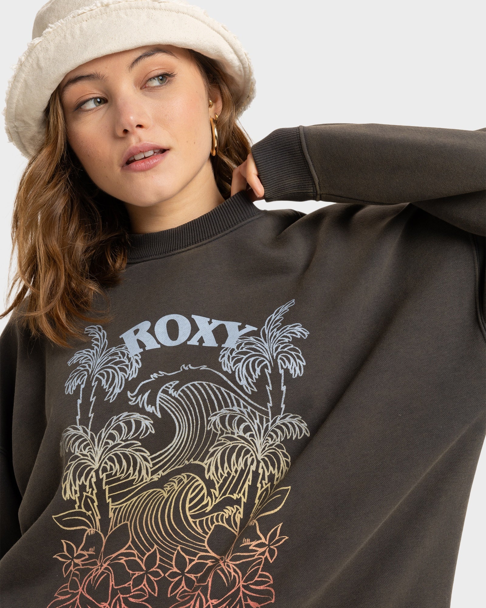 Womens Lineup Oversized Crew Neck - Image 4