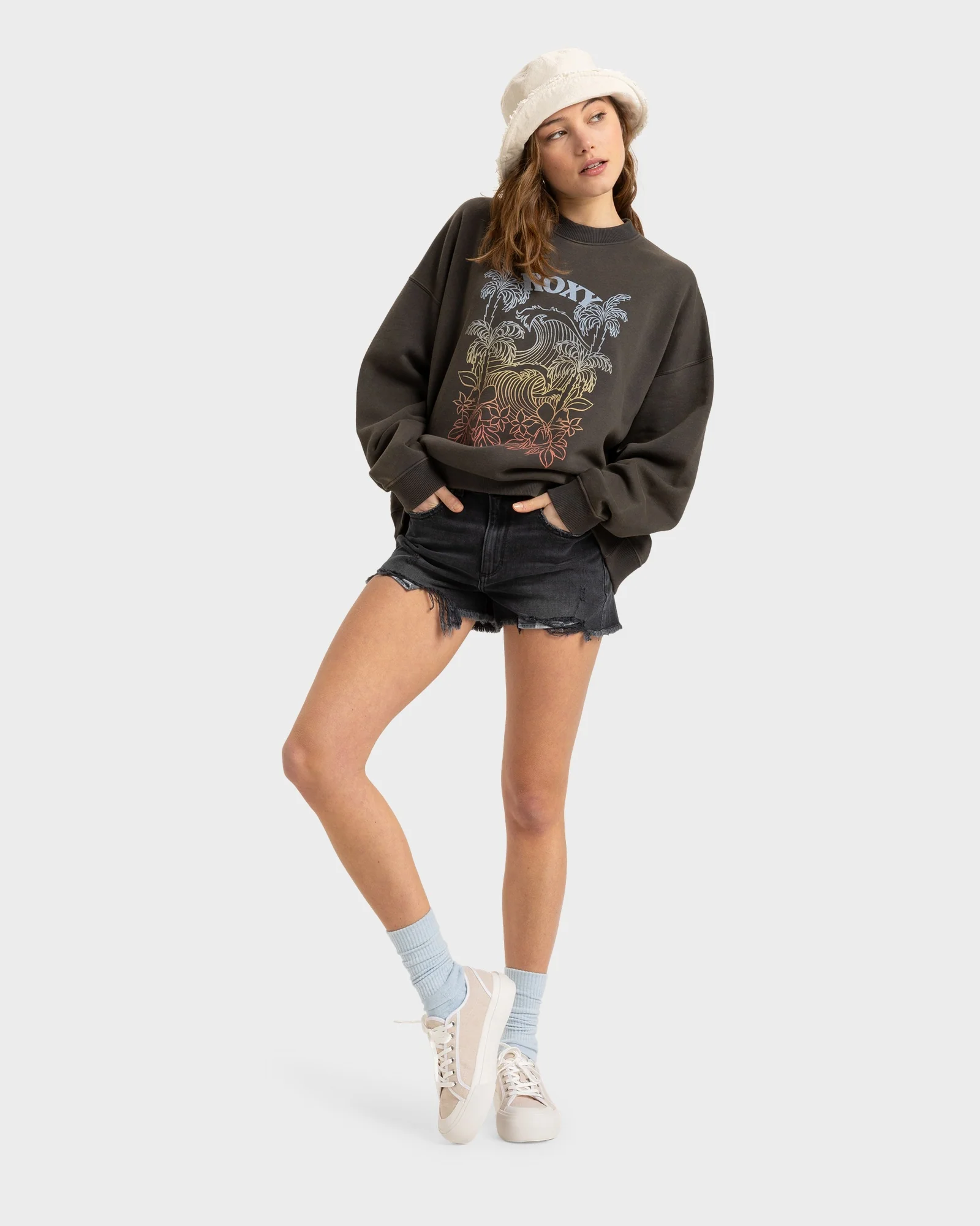 Womens Lineup Oversized Crew Neck - Image 5
