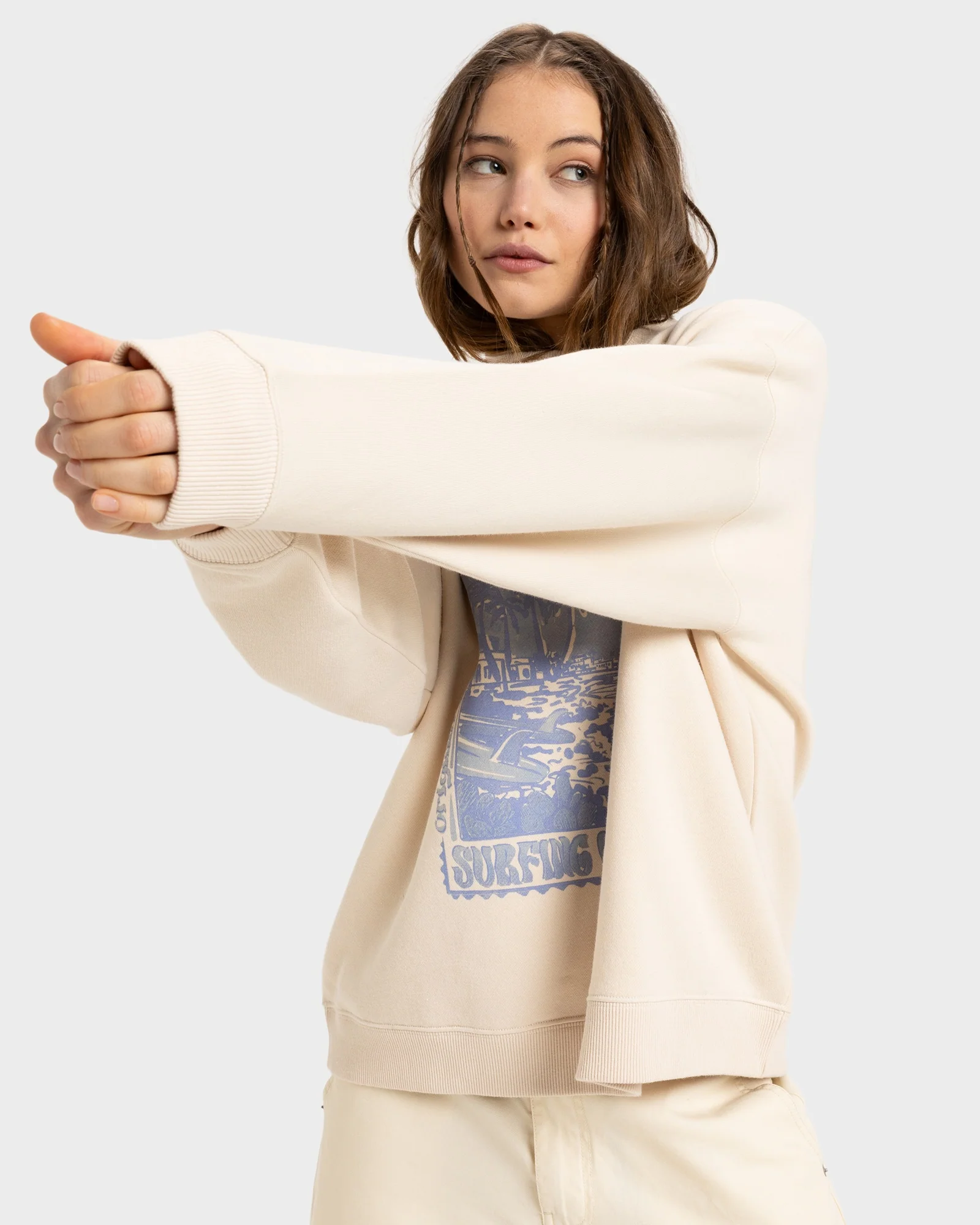 Womens Lineup Oversized Crew Neck - Image 2