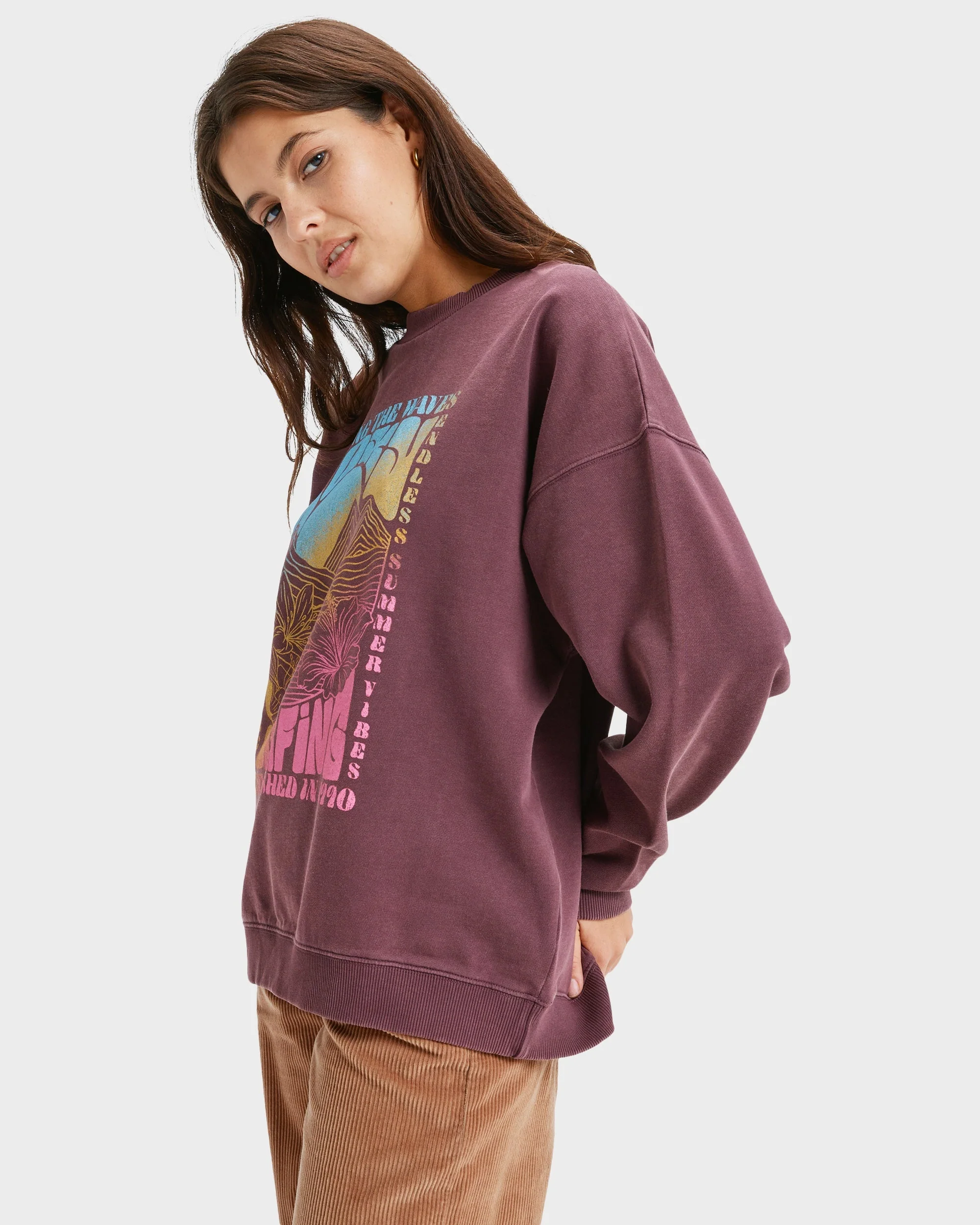 Womens Lineup Oversized Crew Neck - Image 2