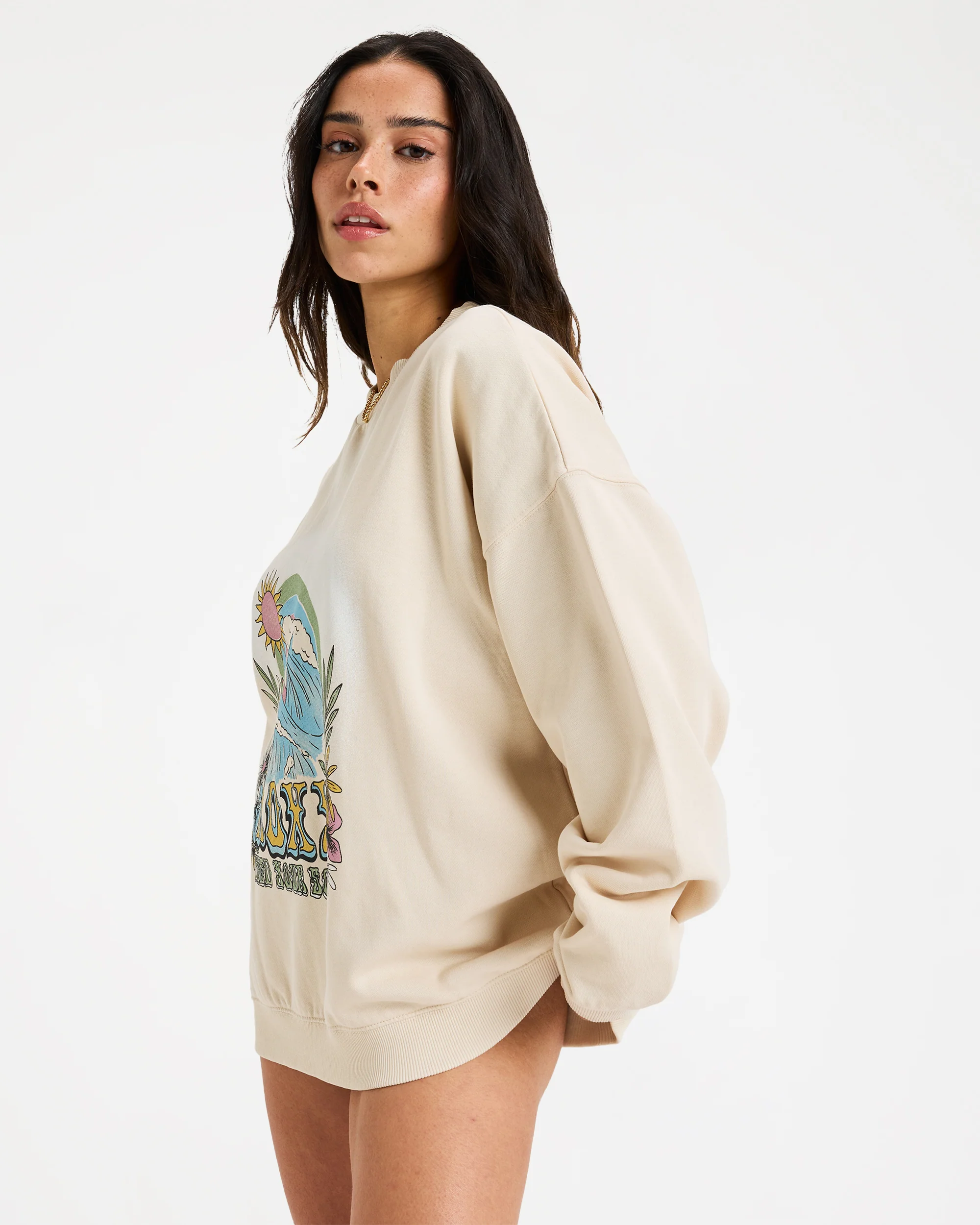 Womens Lineup Oversized Crew Neck - Image 3