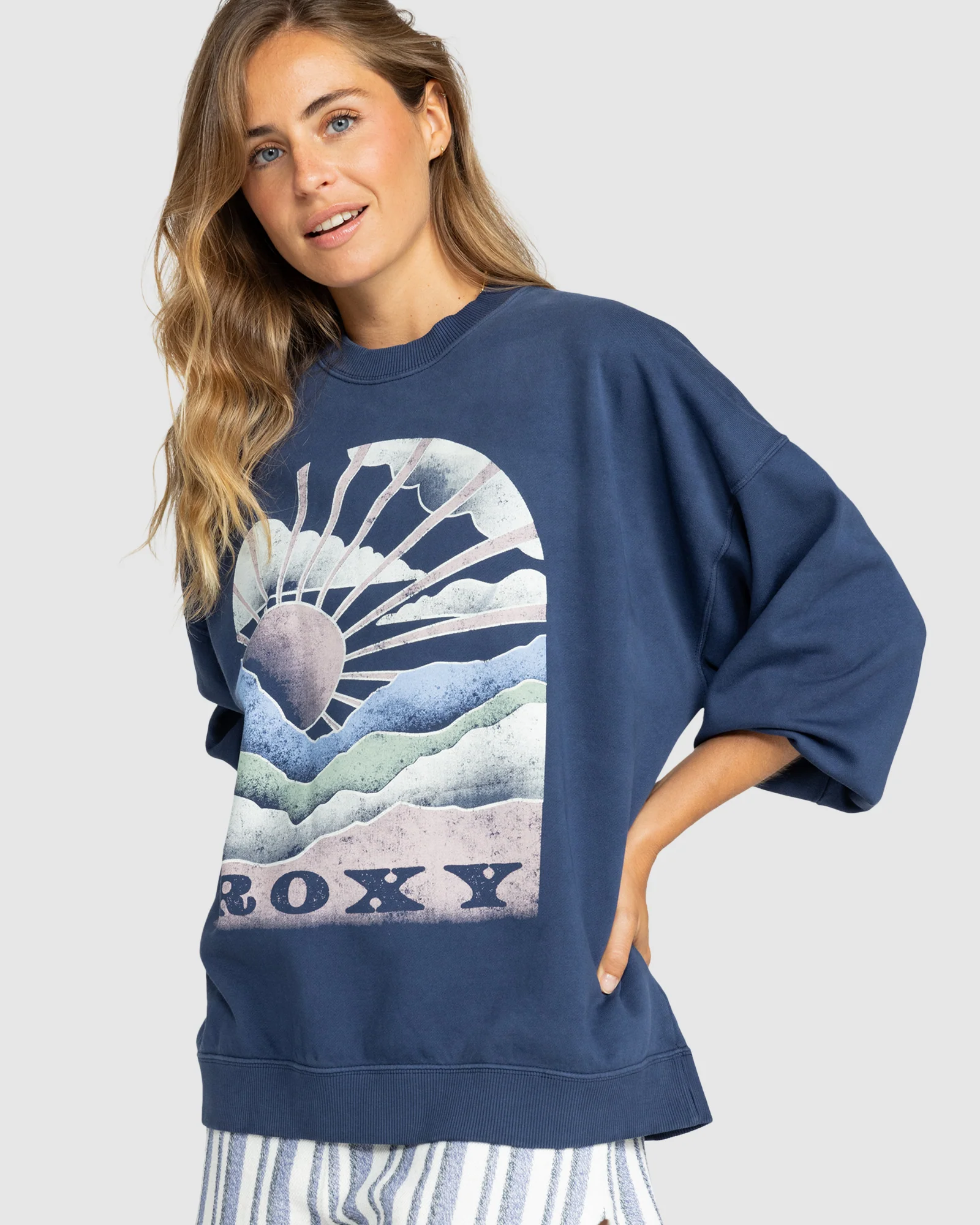 Womens Lineup Pullover Sweatshirt - Image 2