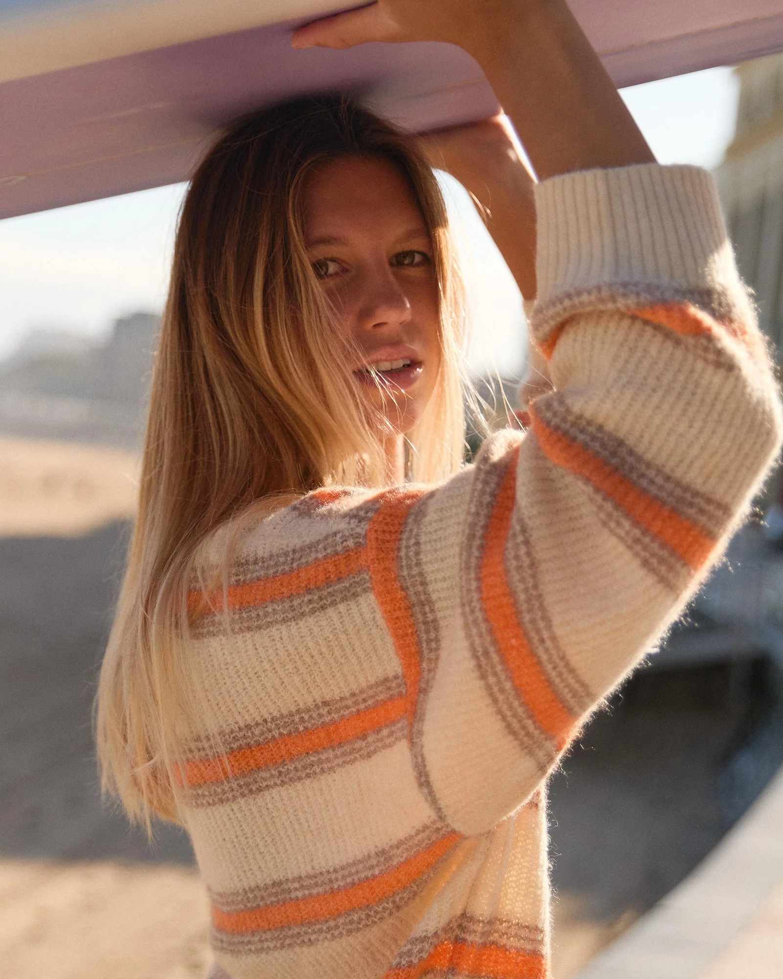 Womens Little Dume Stripe Knitted Jumper - Image 3