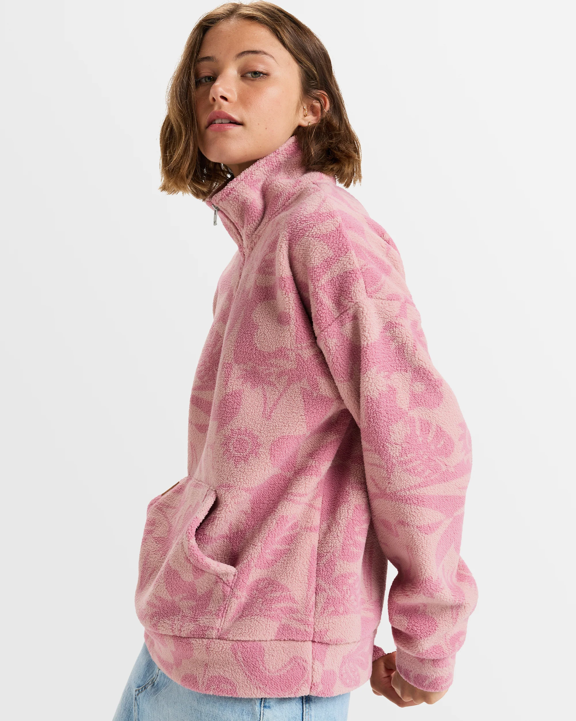 Womens Live Out Loud Half Zip Polar Pullover - Image 2