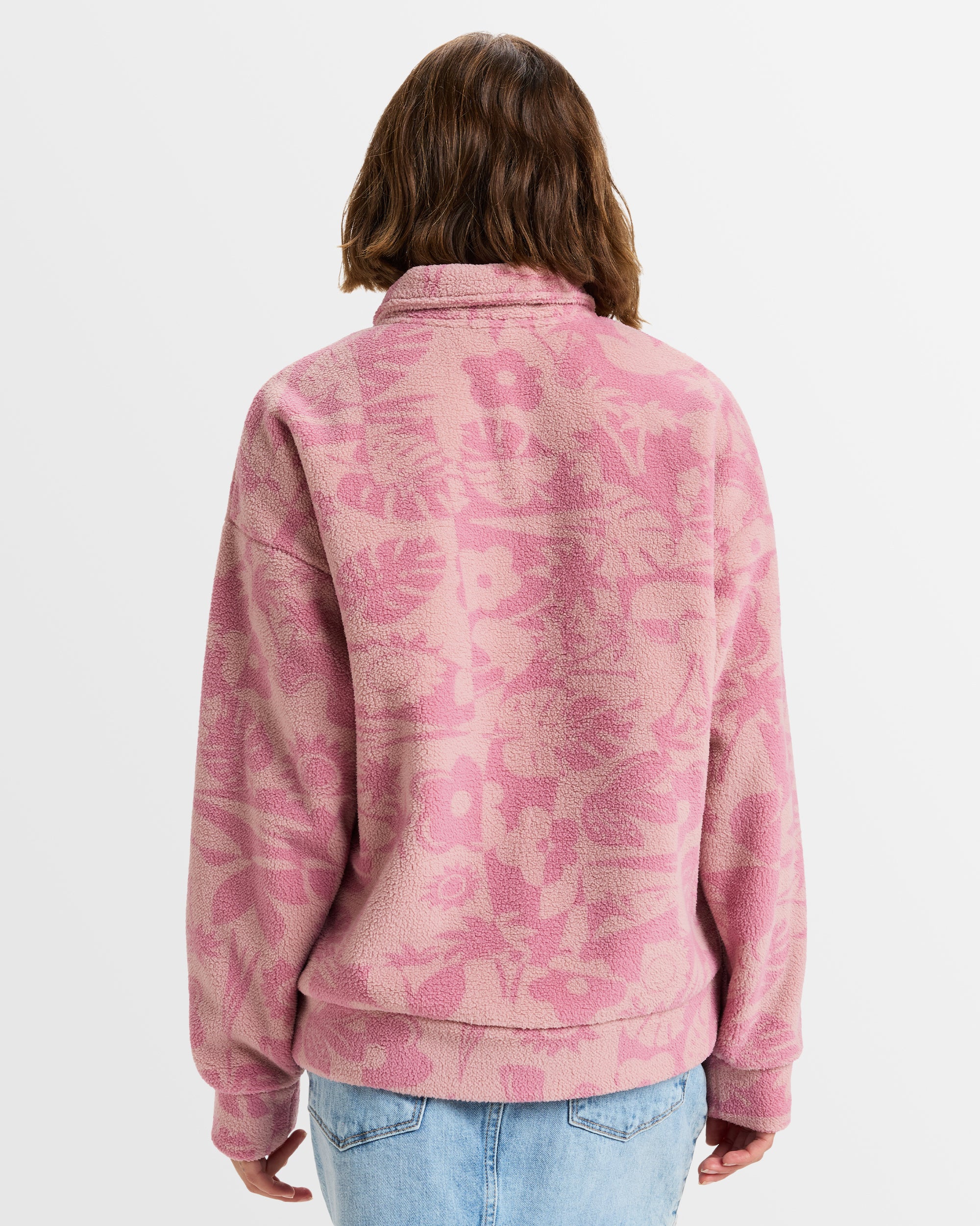 Womens Live Out Loud Half Zip Polar Pullover - Image 3
