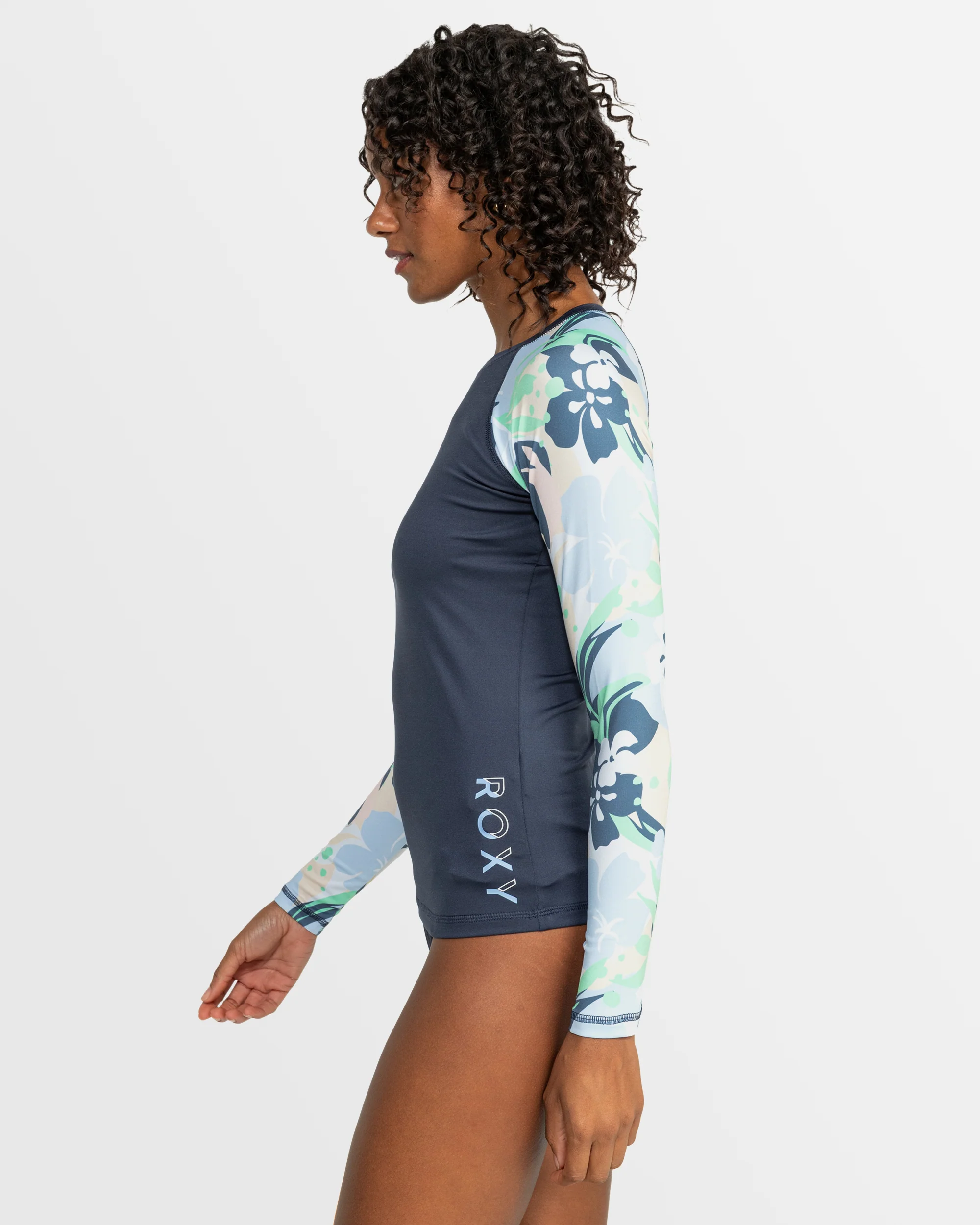 Womens Long Sleeve Printed Rashguard L/Sl Surf Tee - Image 2