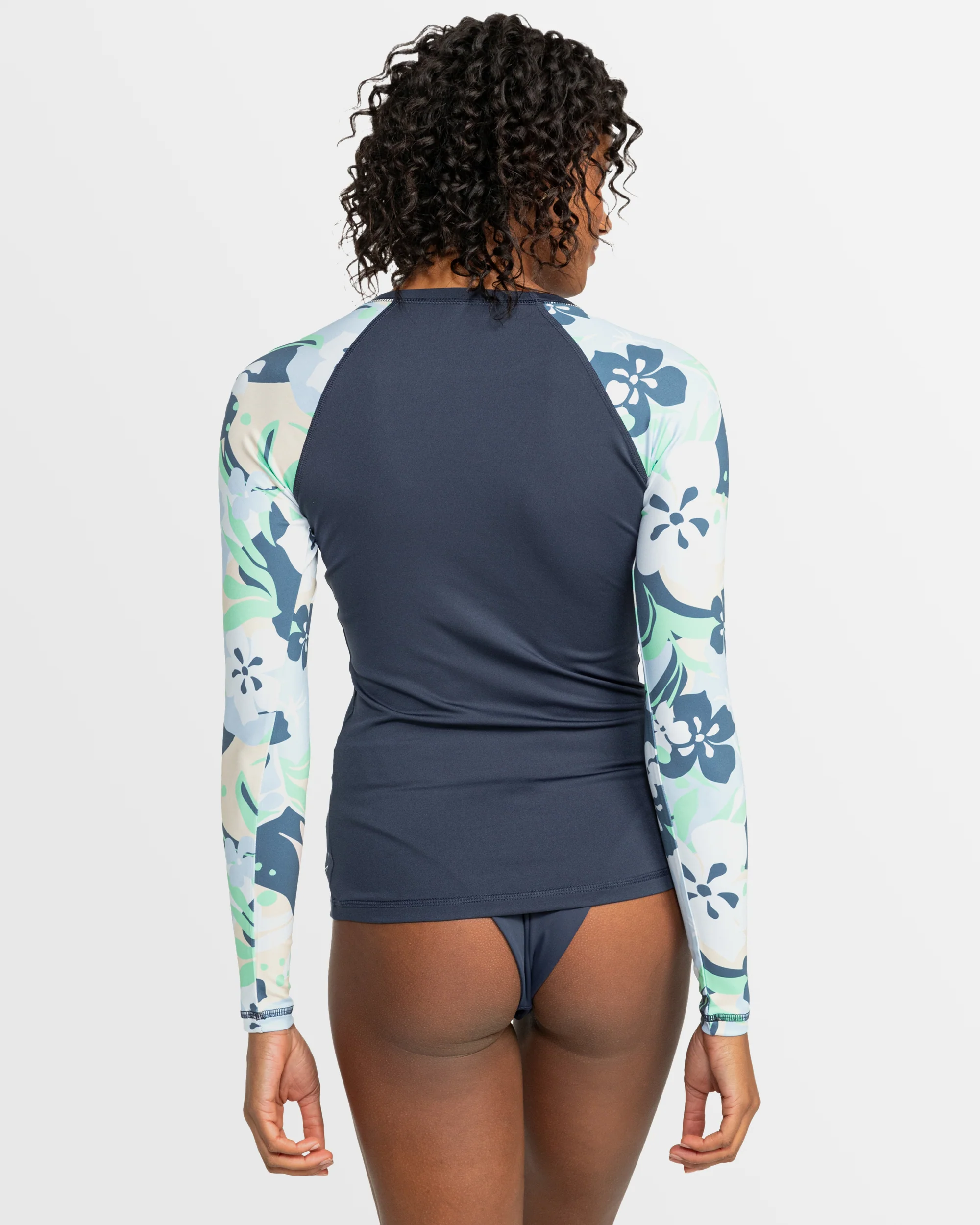 Womens Long Sleeve Printed Rashguard L/Sl Surf Tee - Image 3