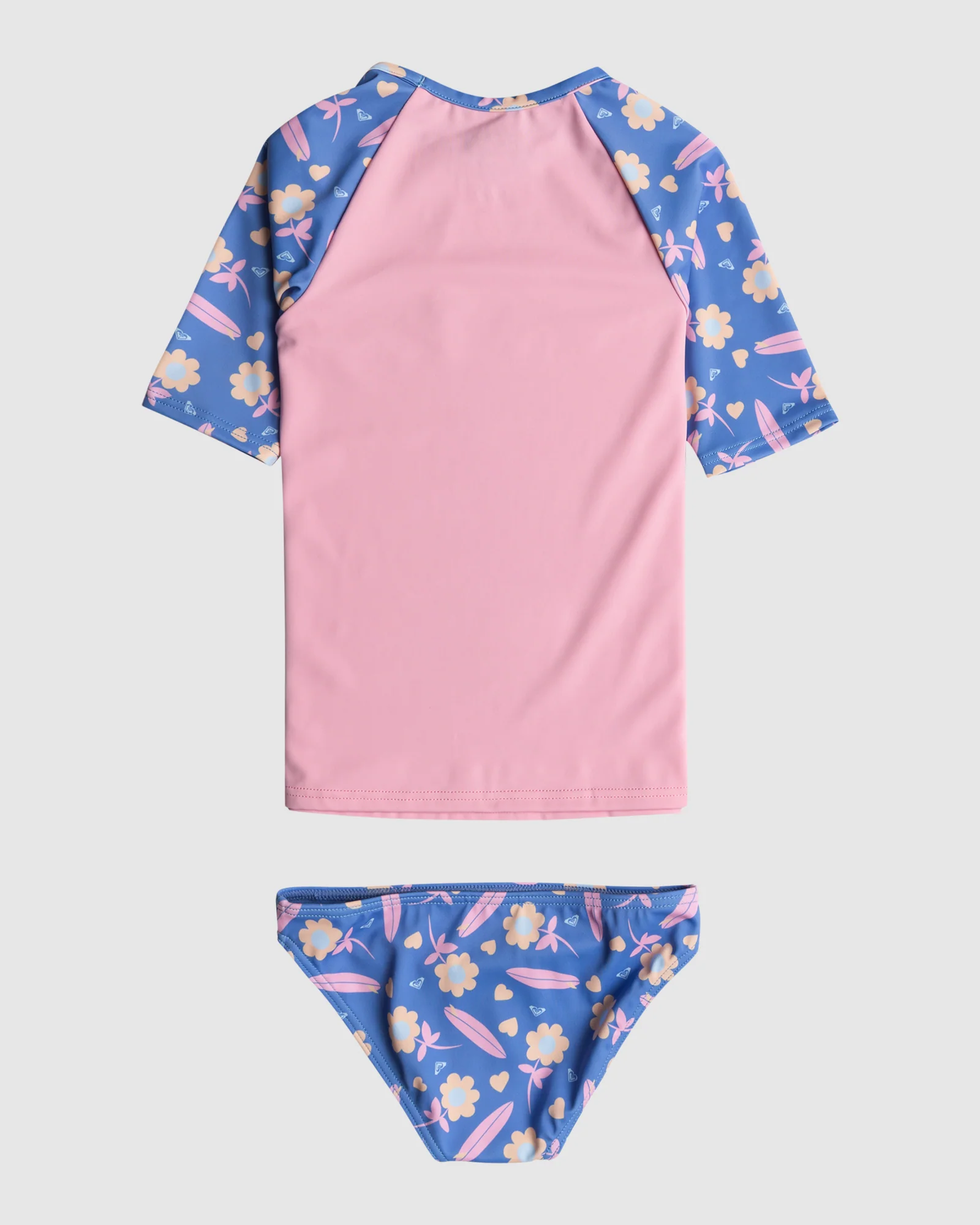 Girls 2-7 Lorem Short Sleeve Two-Piece Surf Set - Image 2