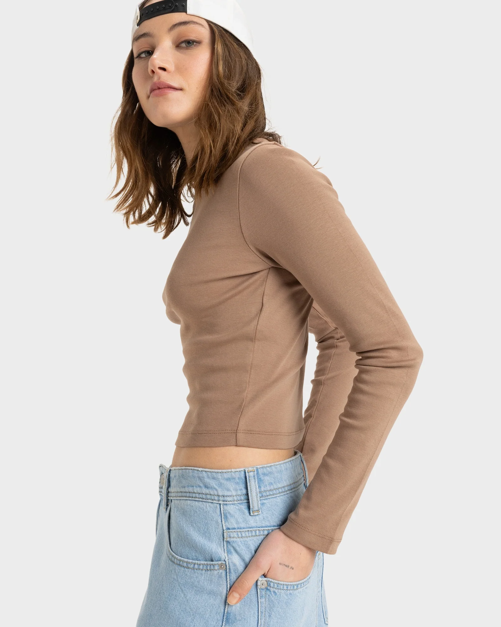 Womens Long Sleeve Baby T-Shirt - Image 3