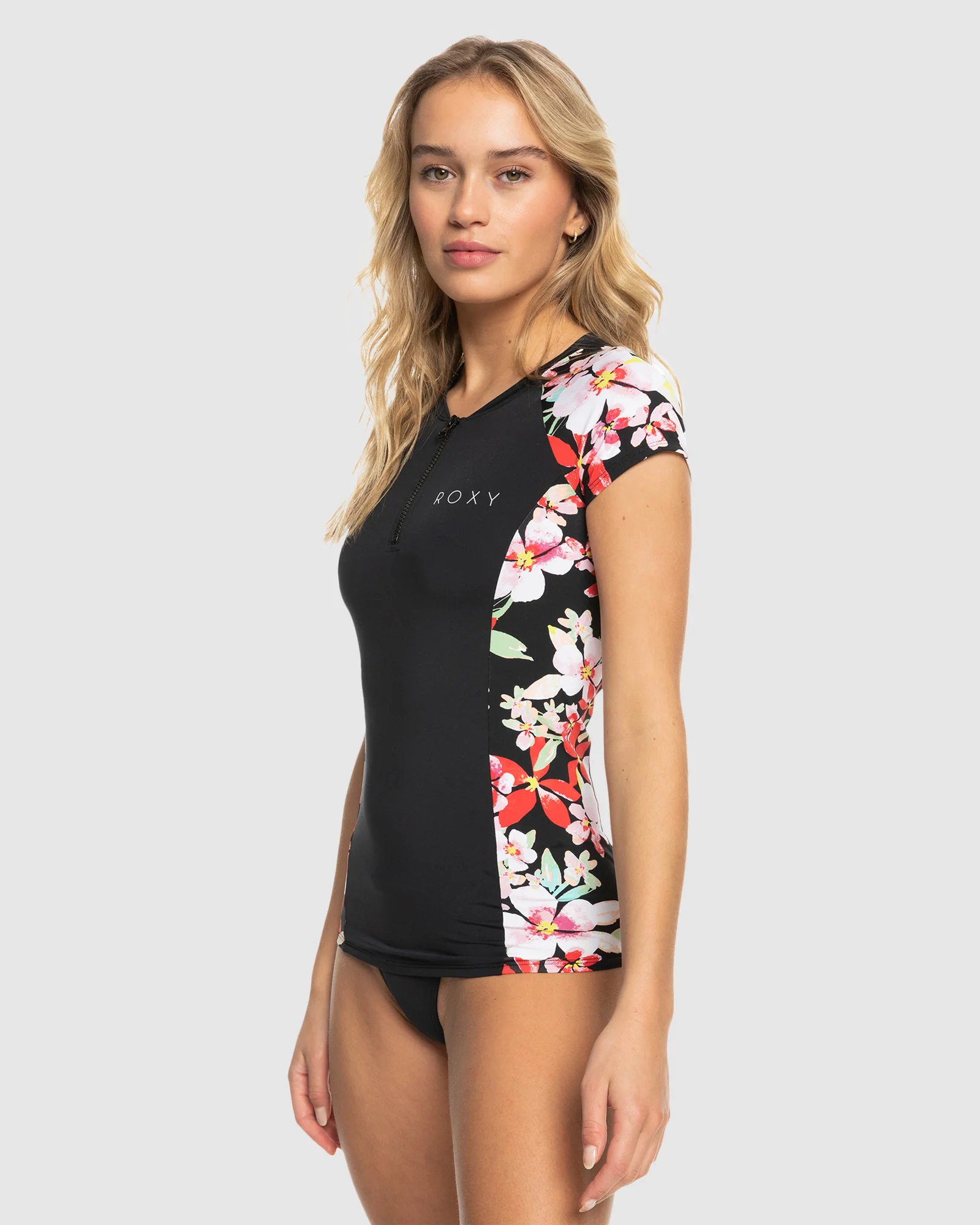Womens Lycra Cs 1/2 Zipped Rashguard - Image 2