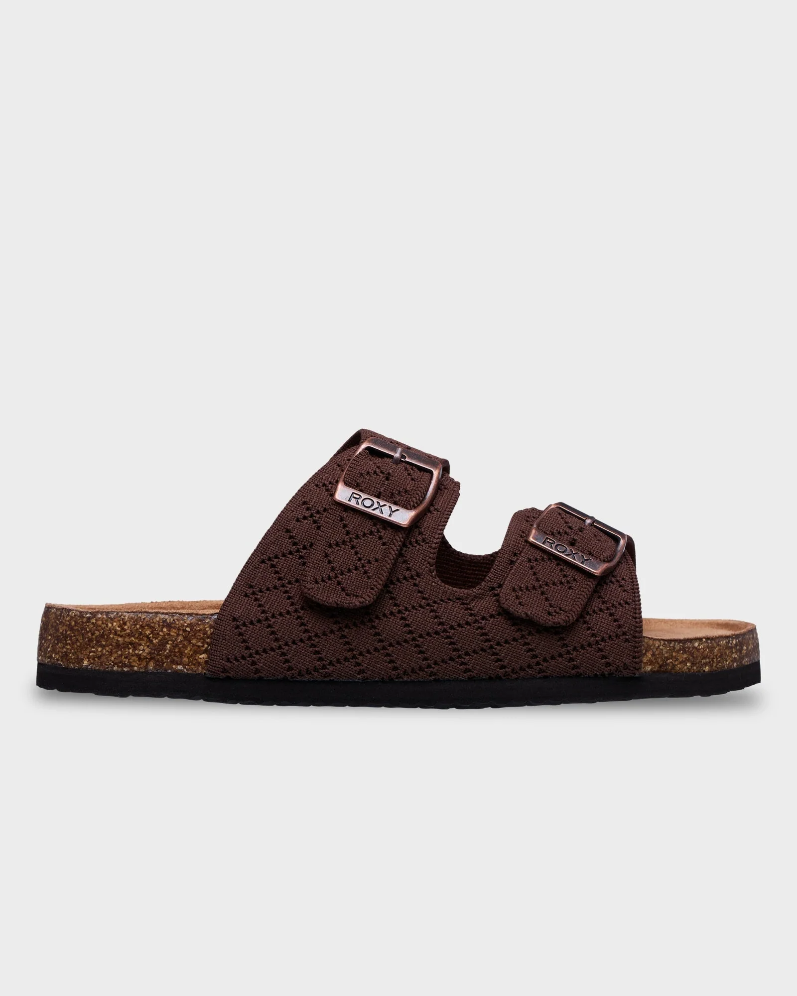 Womens Mannae Buckle Slides - Image 4