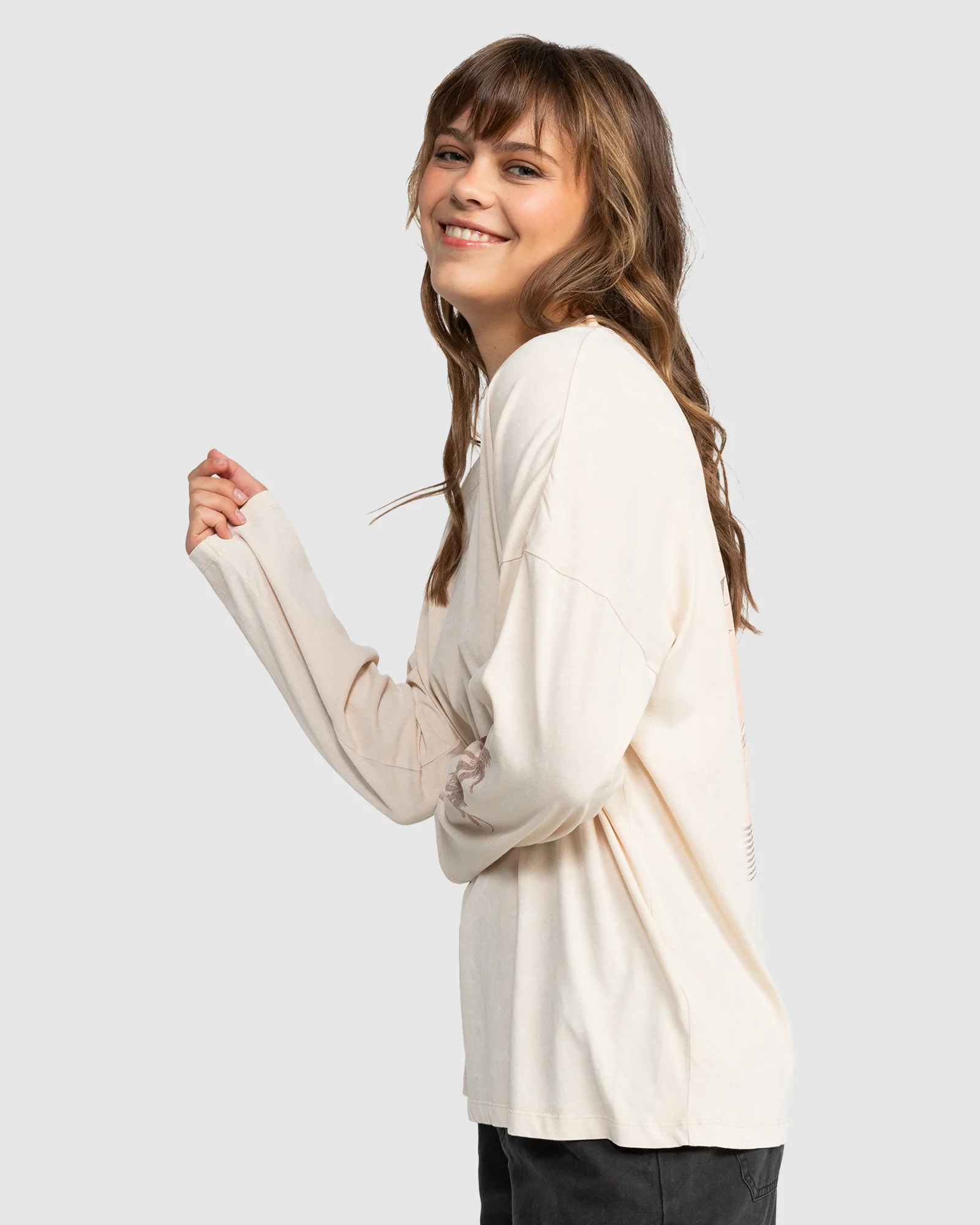 Womens Mawi Wave Oversized Short Sleeve T-Shirt - Image 2