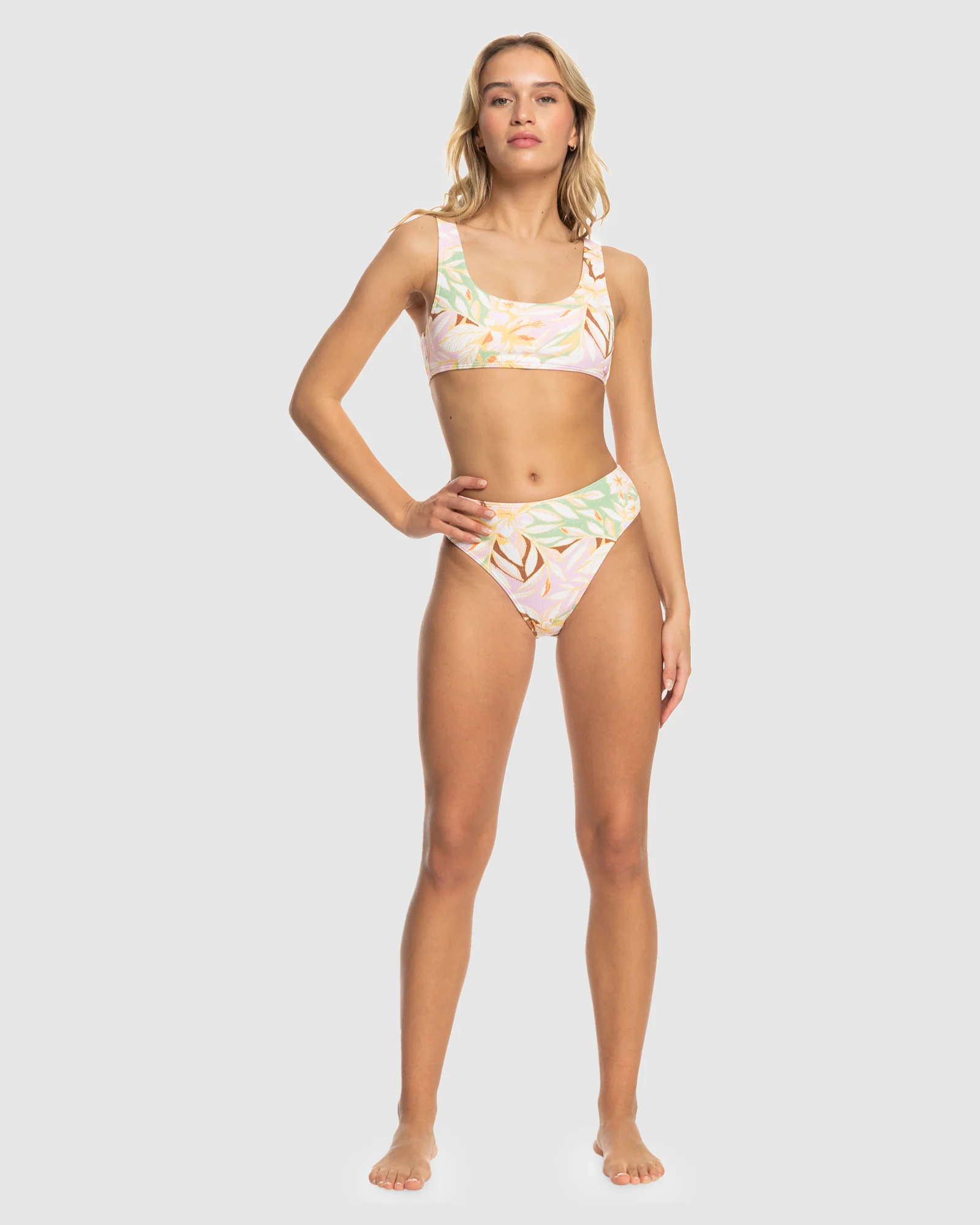 Womens Meadow Flowers Midwaist Mod Bikini Bottom - Image 5