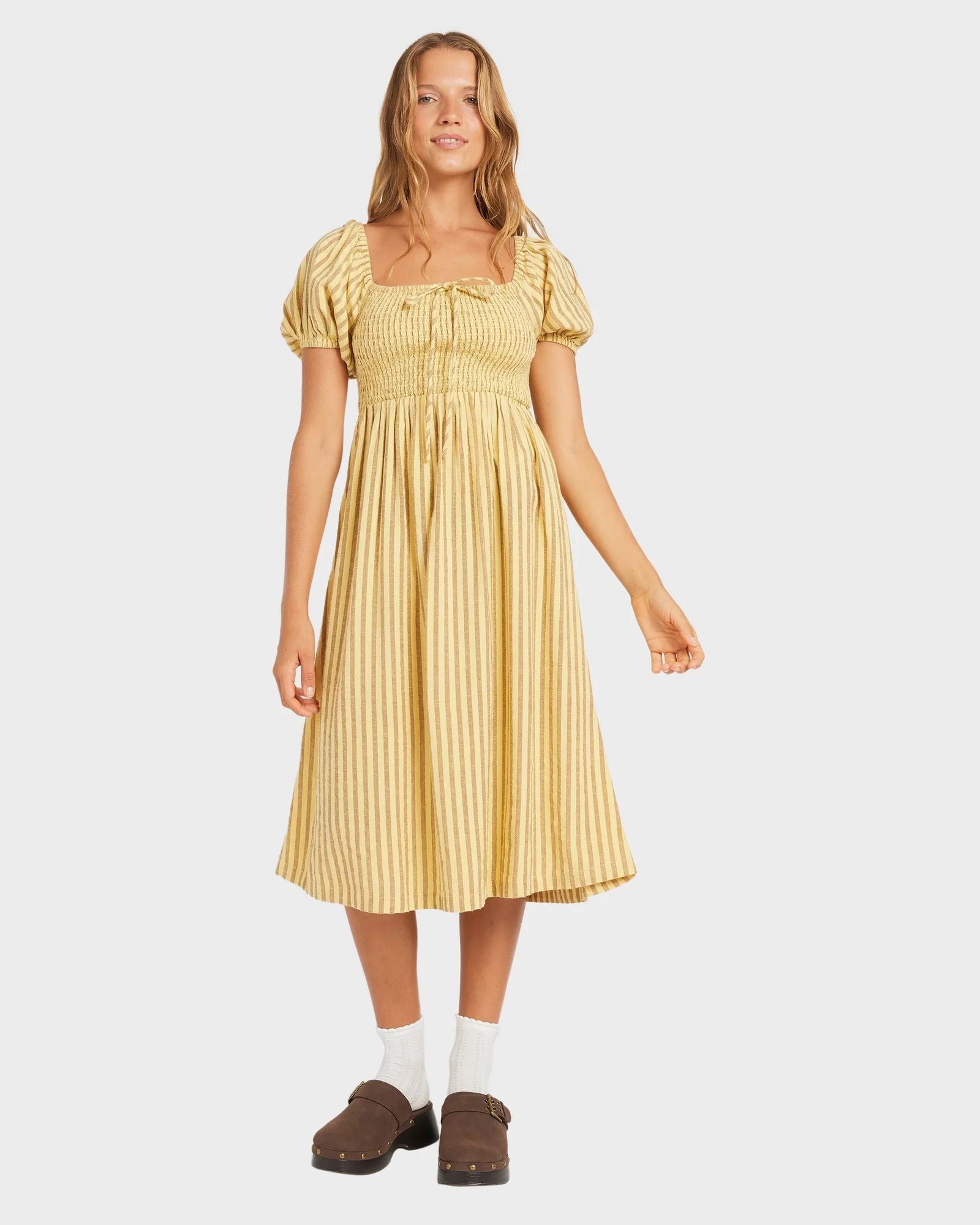 Womens Mercado Stripe Midi Dress - Image 6