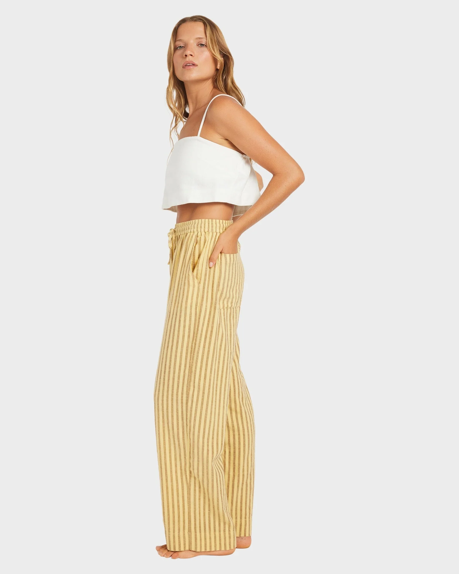 Womens Mercado Stripe Pants - Image 4