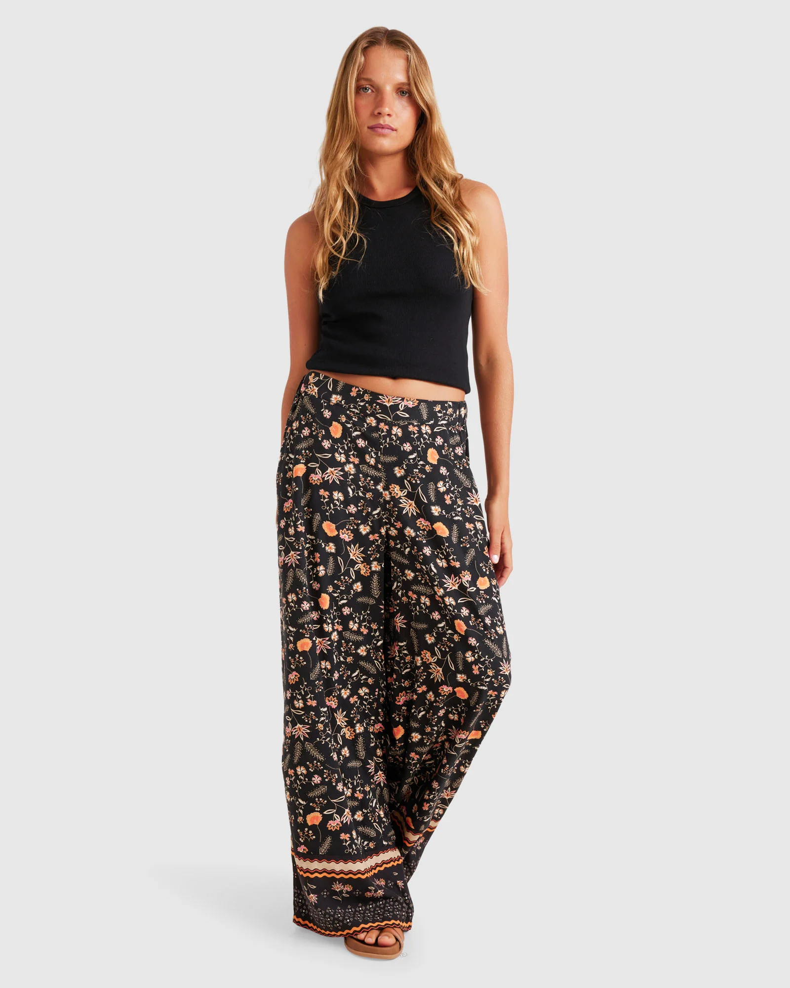 Womens Midnight Avenue Border Pants - Image 5