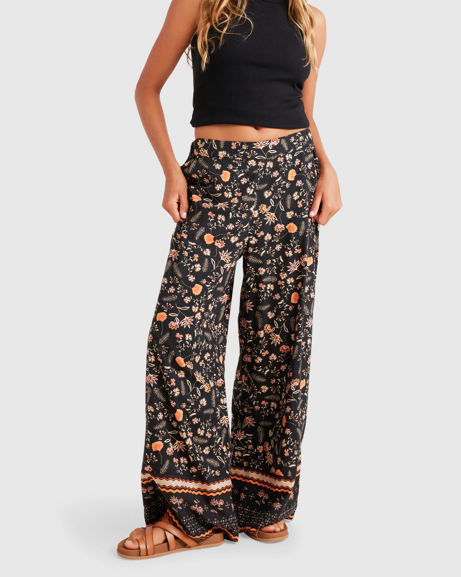 Womens Midnight Avenue Border Pants - Image 7